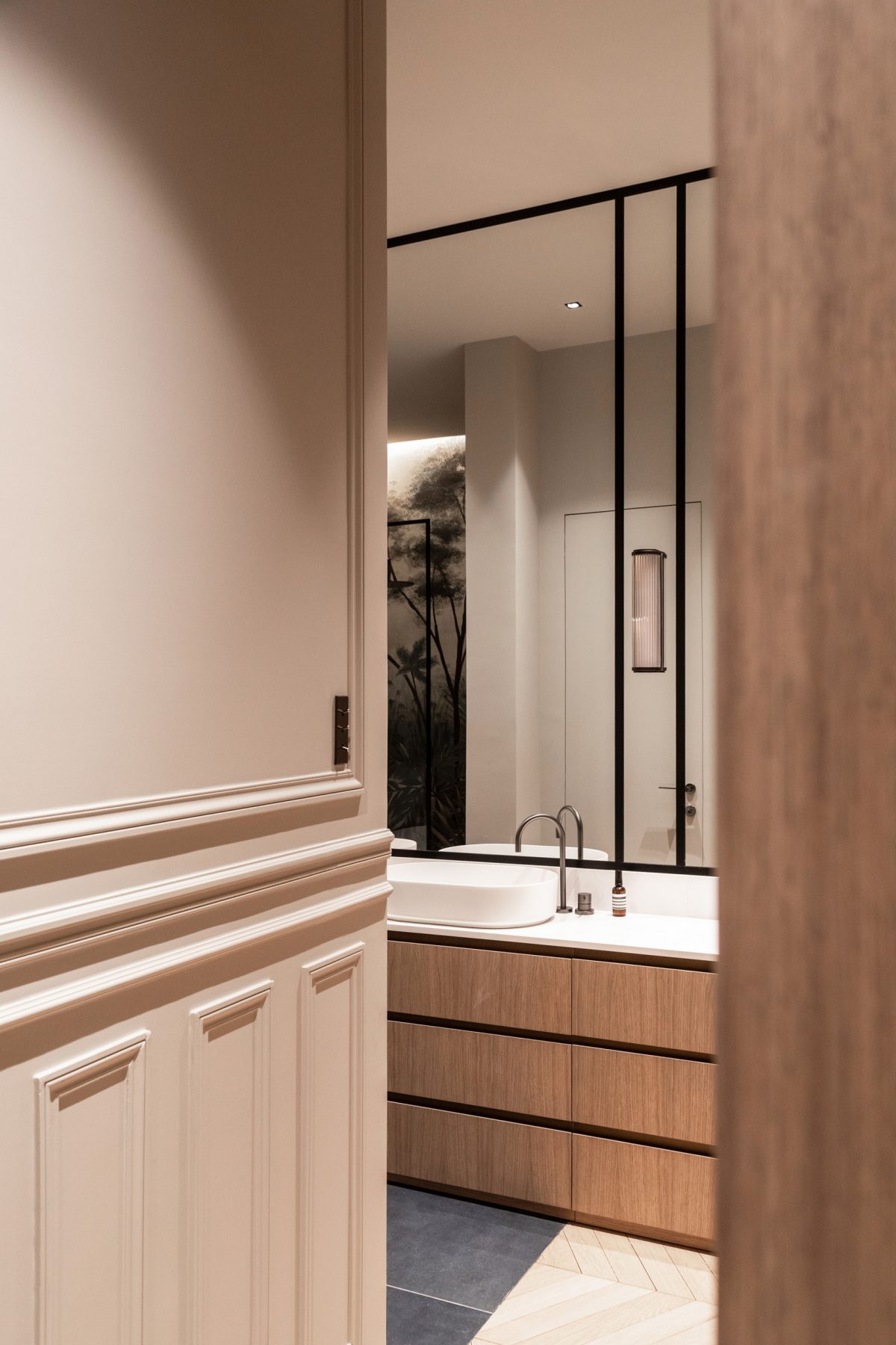 salle de bain appartement haussmannien rénové salle de bain appartement haussmannien rénové