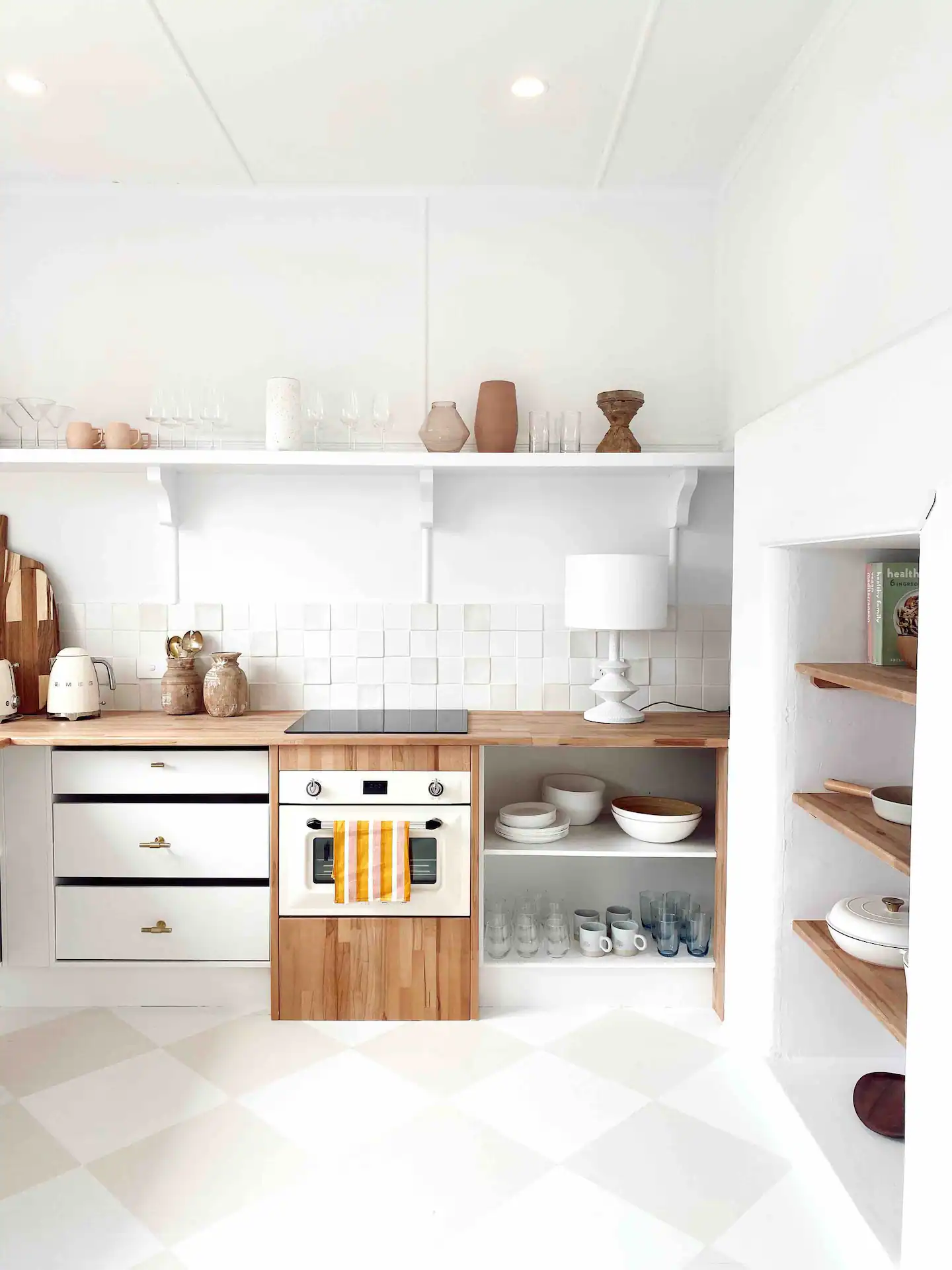 cuisine parquet peint à damier cuisine parquet peint à damier