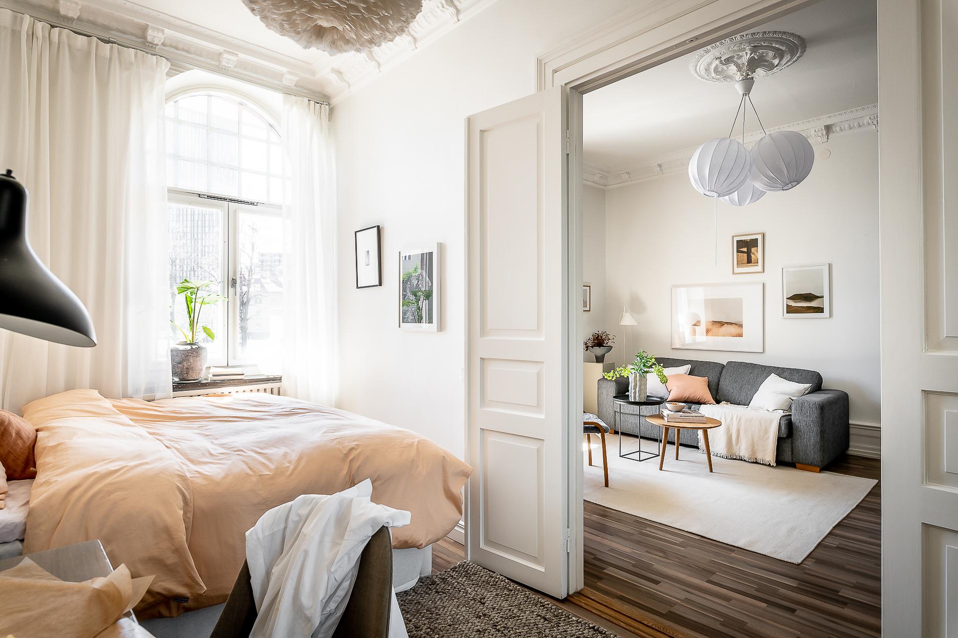 chambre avec moulures décoration contemporaine et scandinave chambre avec moulures décoration contemporaine et scandinave