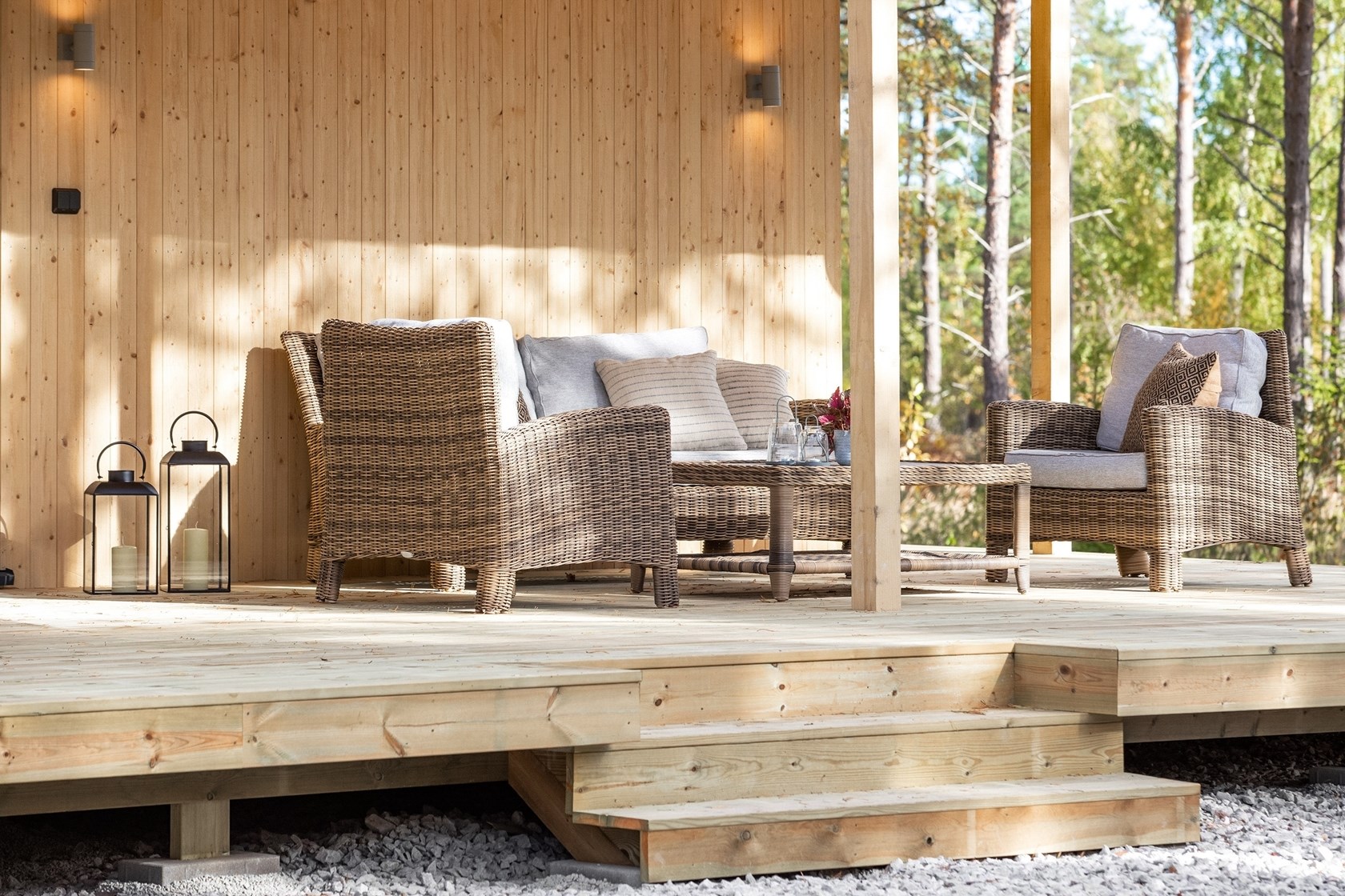 terrasse maison en bois