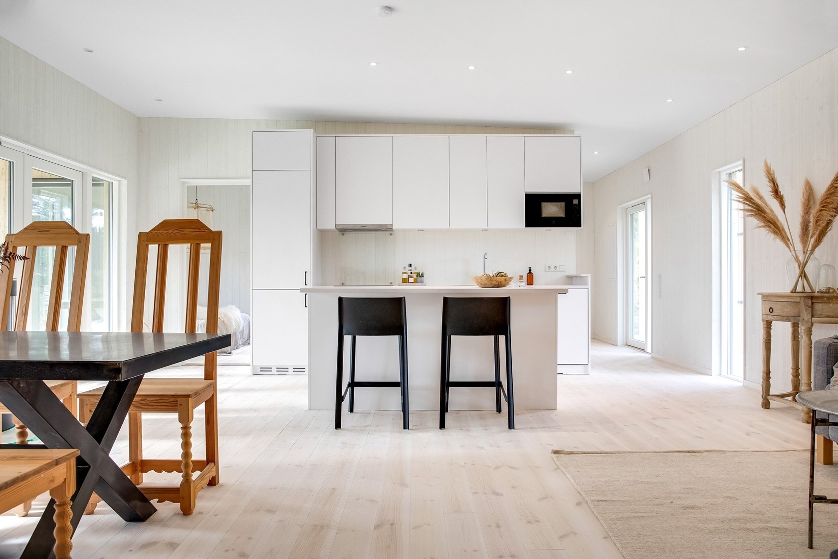 cuisine blanche design ouverte
