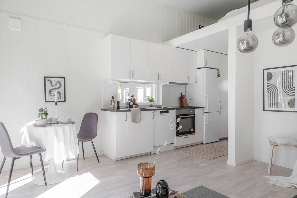 cuisine avec mezzanine mini maison 25m2