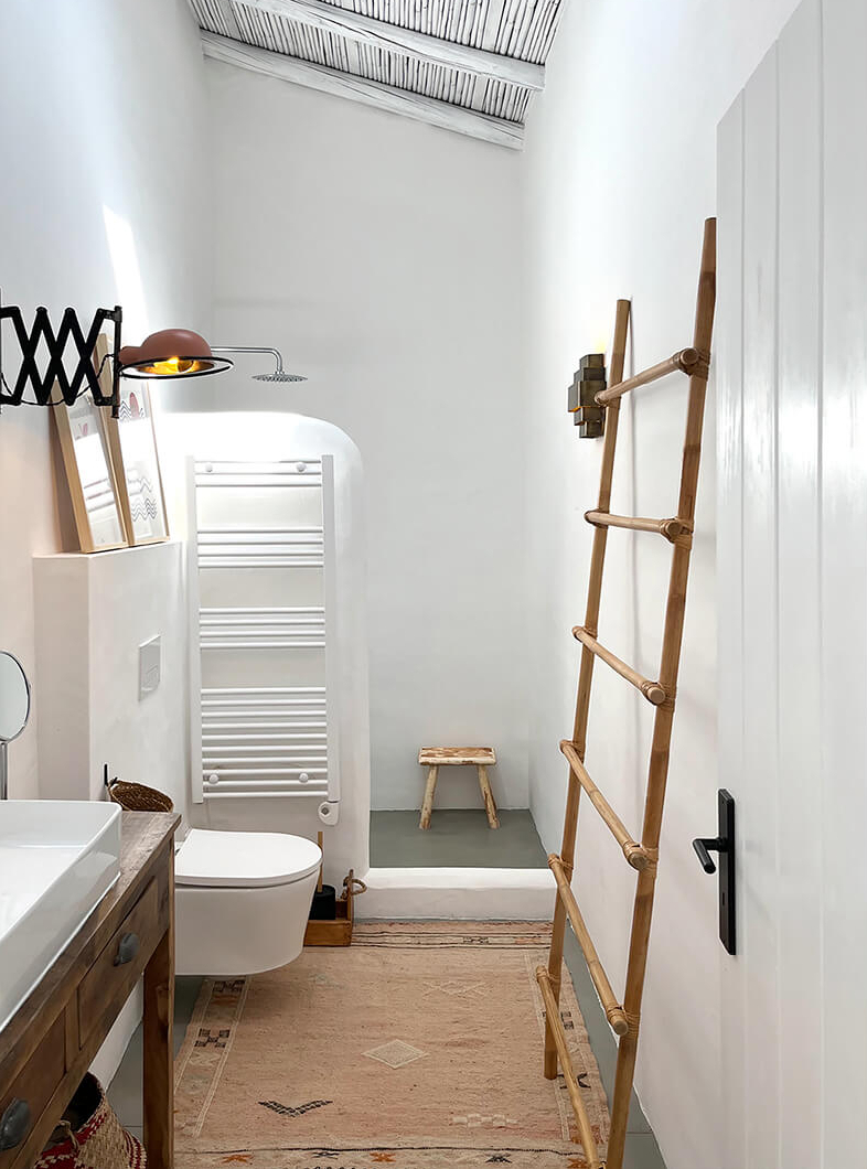 salle de bain décoration rustique chic