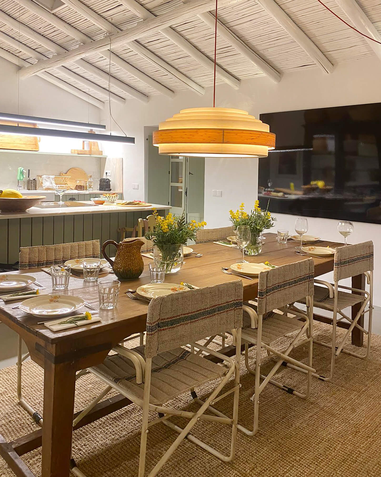 salle à manger décoration rustique chic