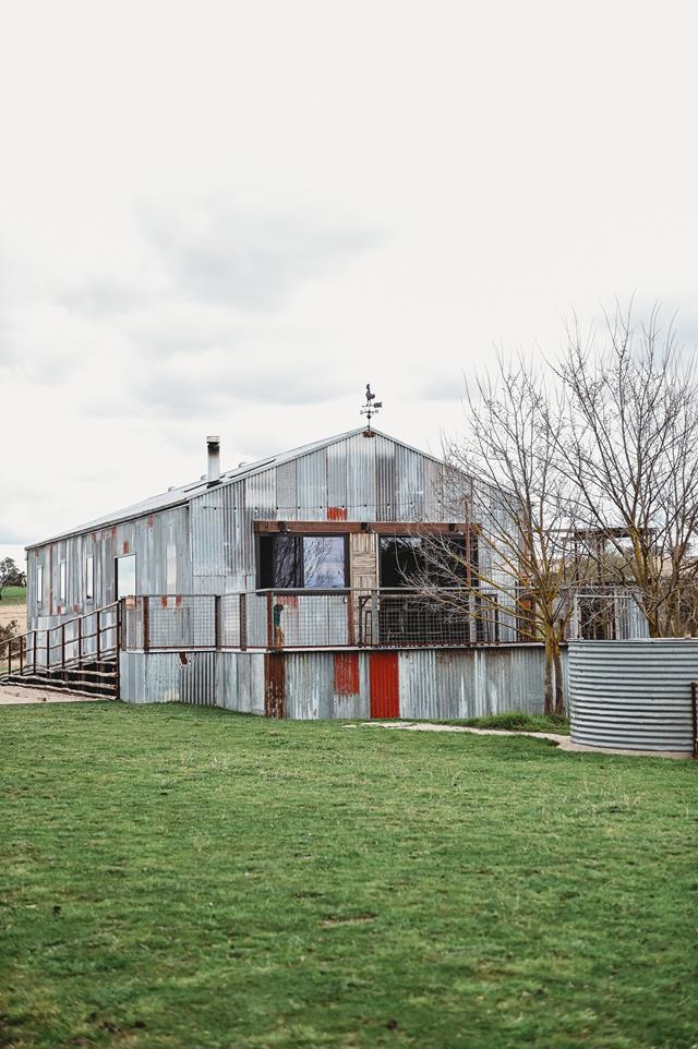 maison murs de tôle ondulée Tasmanie