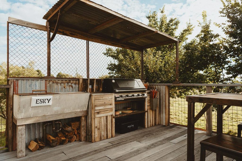 cuisine d'été rustique chic