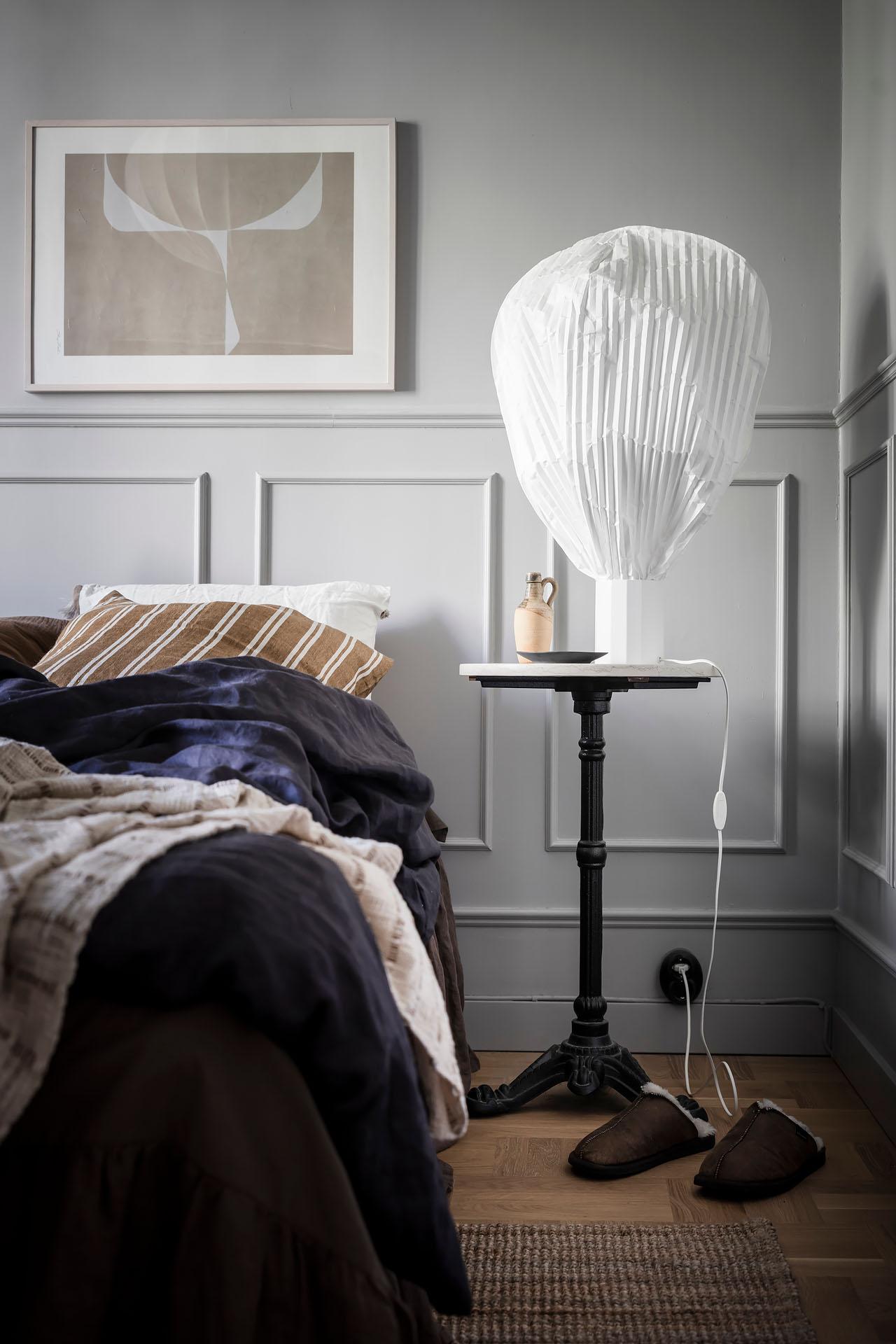 chambre grise décoration scandinave