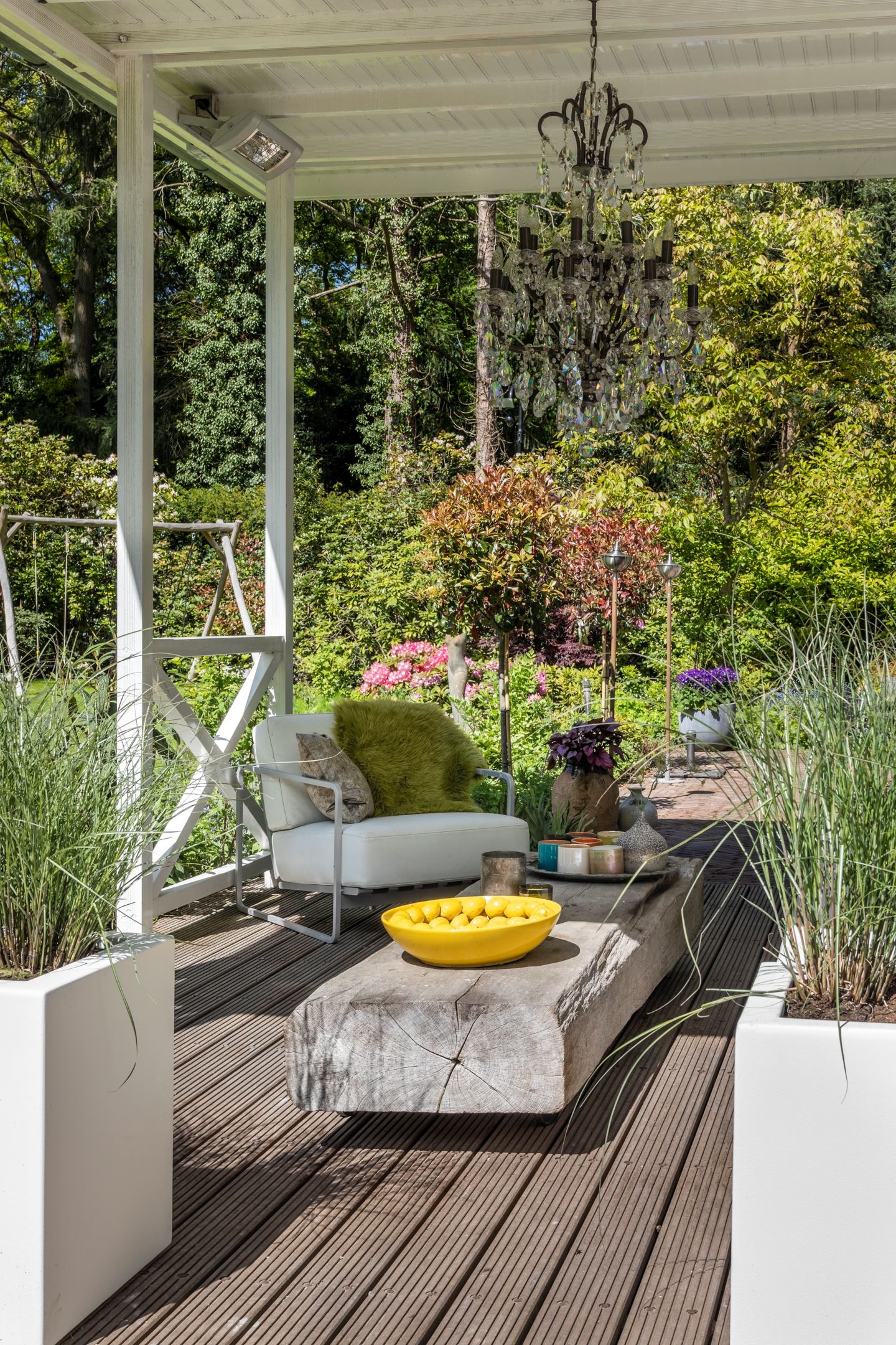 terrasse en bois abritée