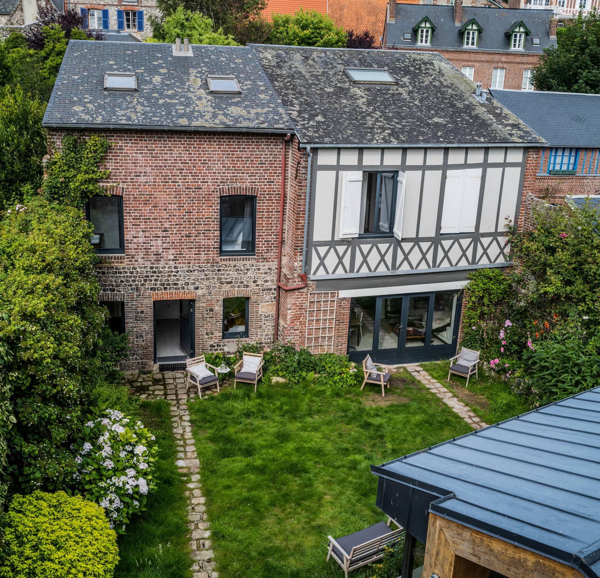maison briques et colombages Normandie