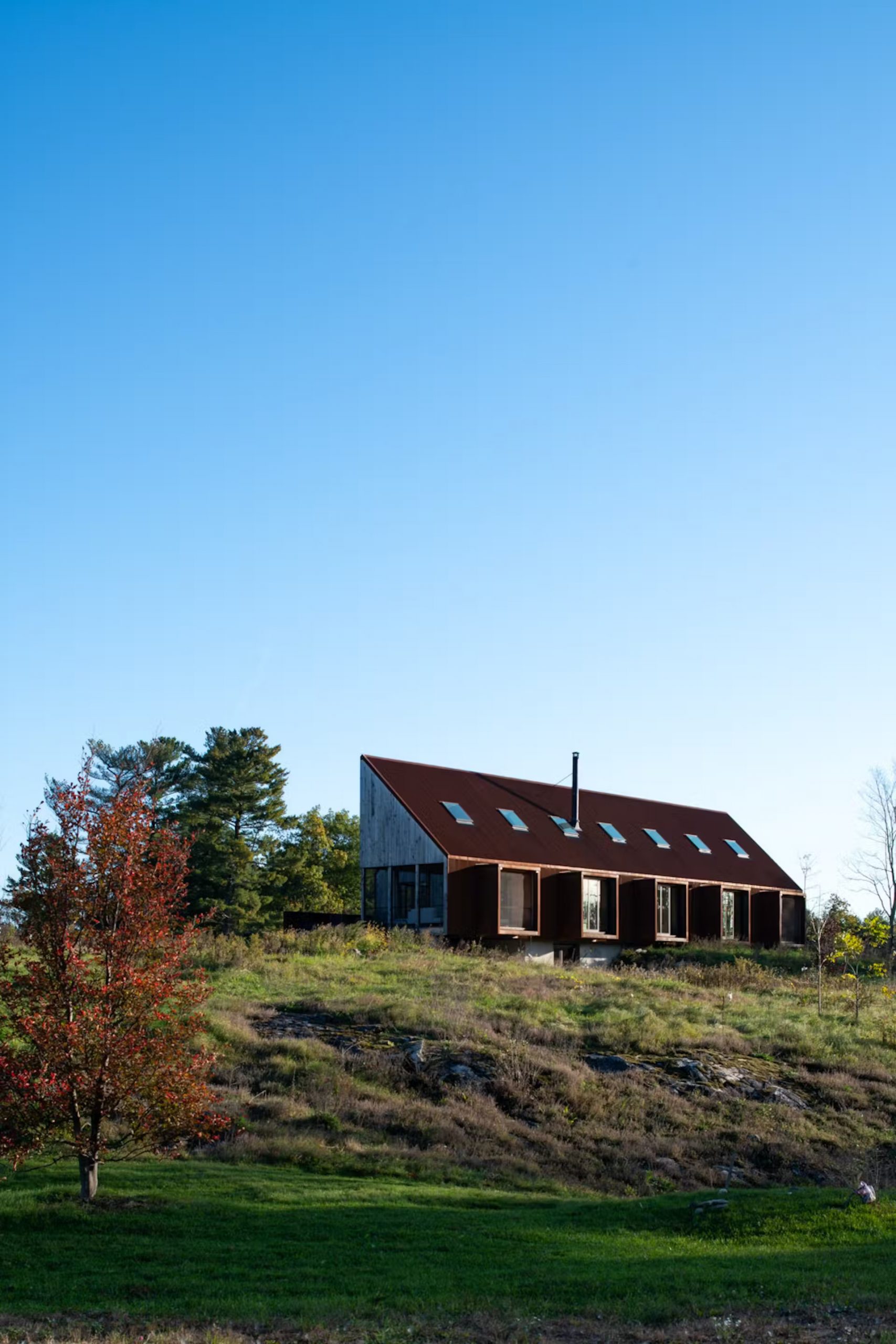 maison contemporaine acier corten