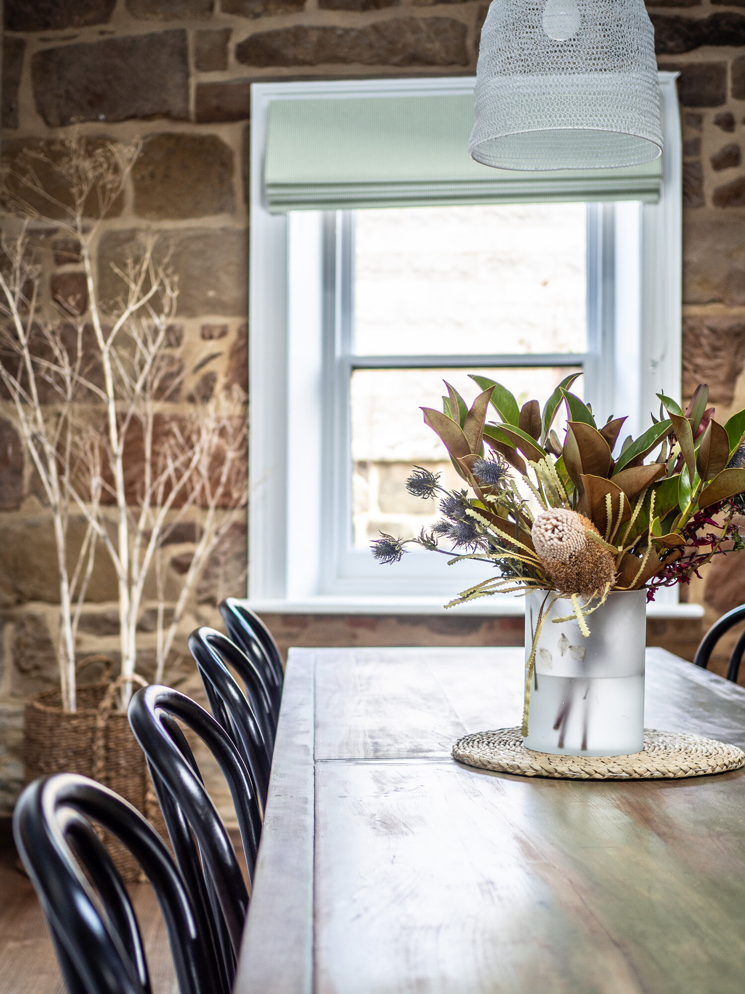 salle à manger décoration rustique chic