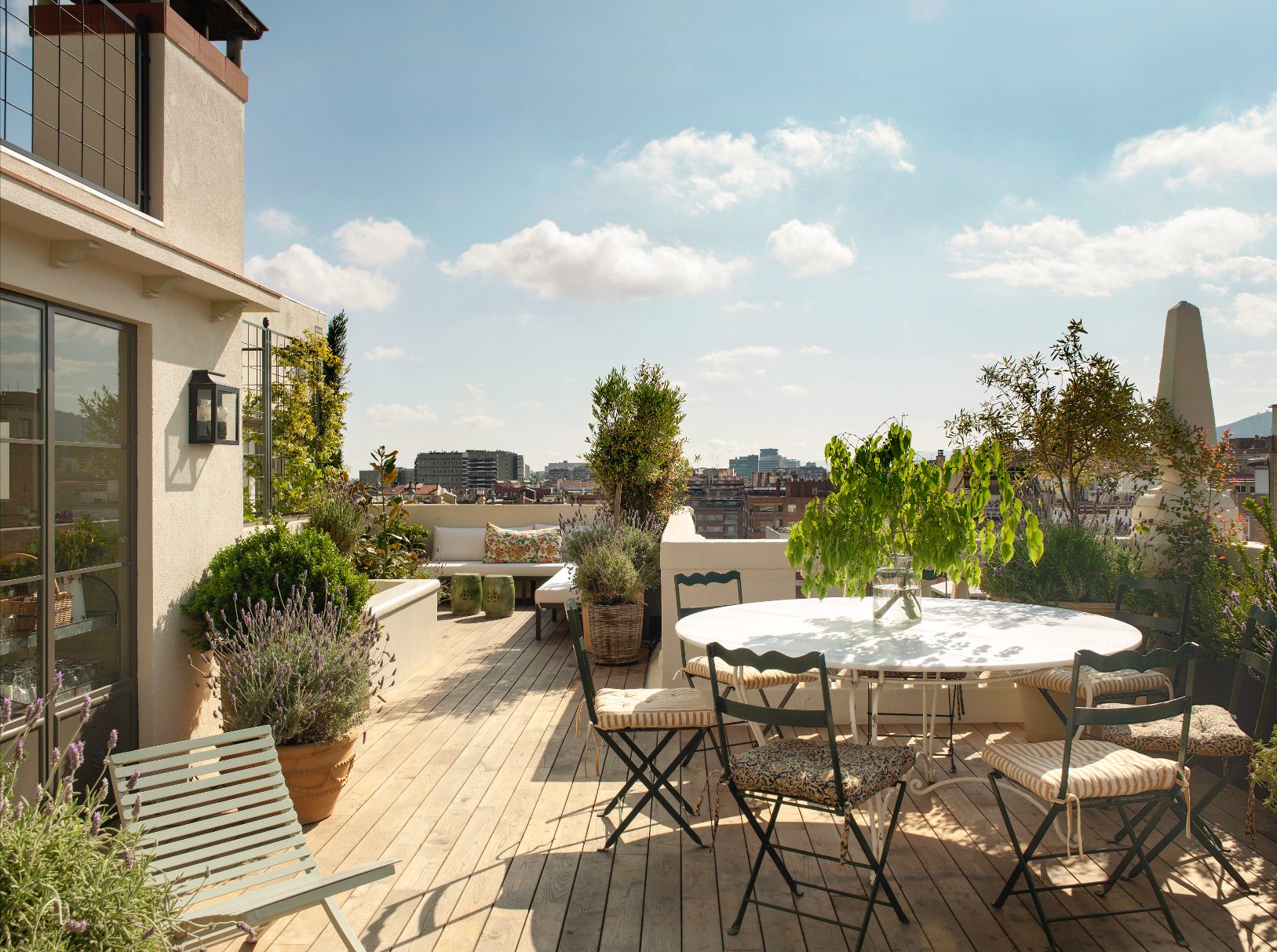 terrasse sol bois appartement Barcelone terrasse sol bois appartement Barcelone