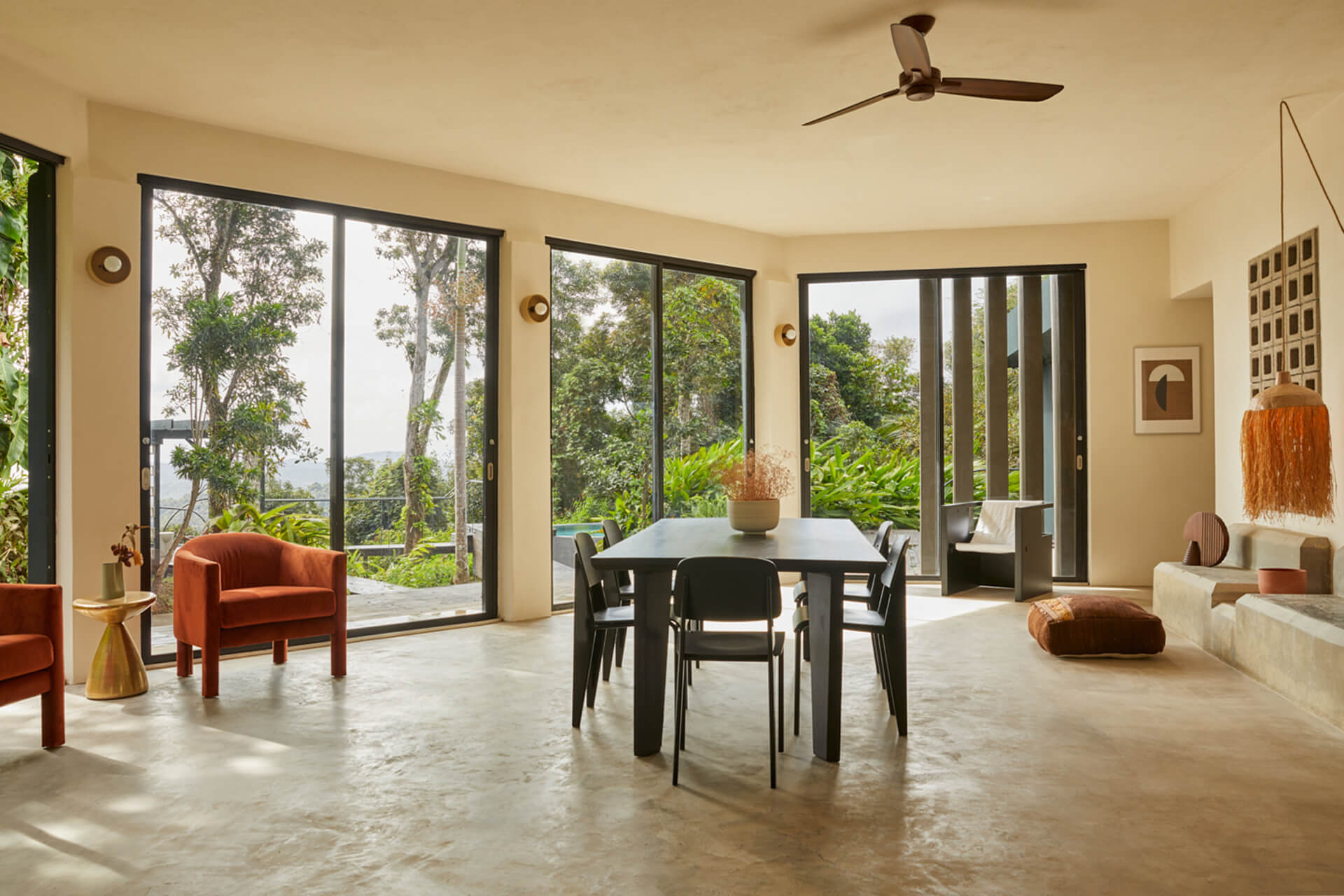 salon design maison contemporaine
