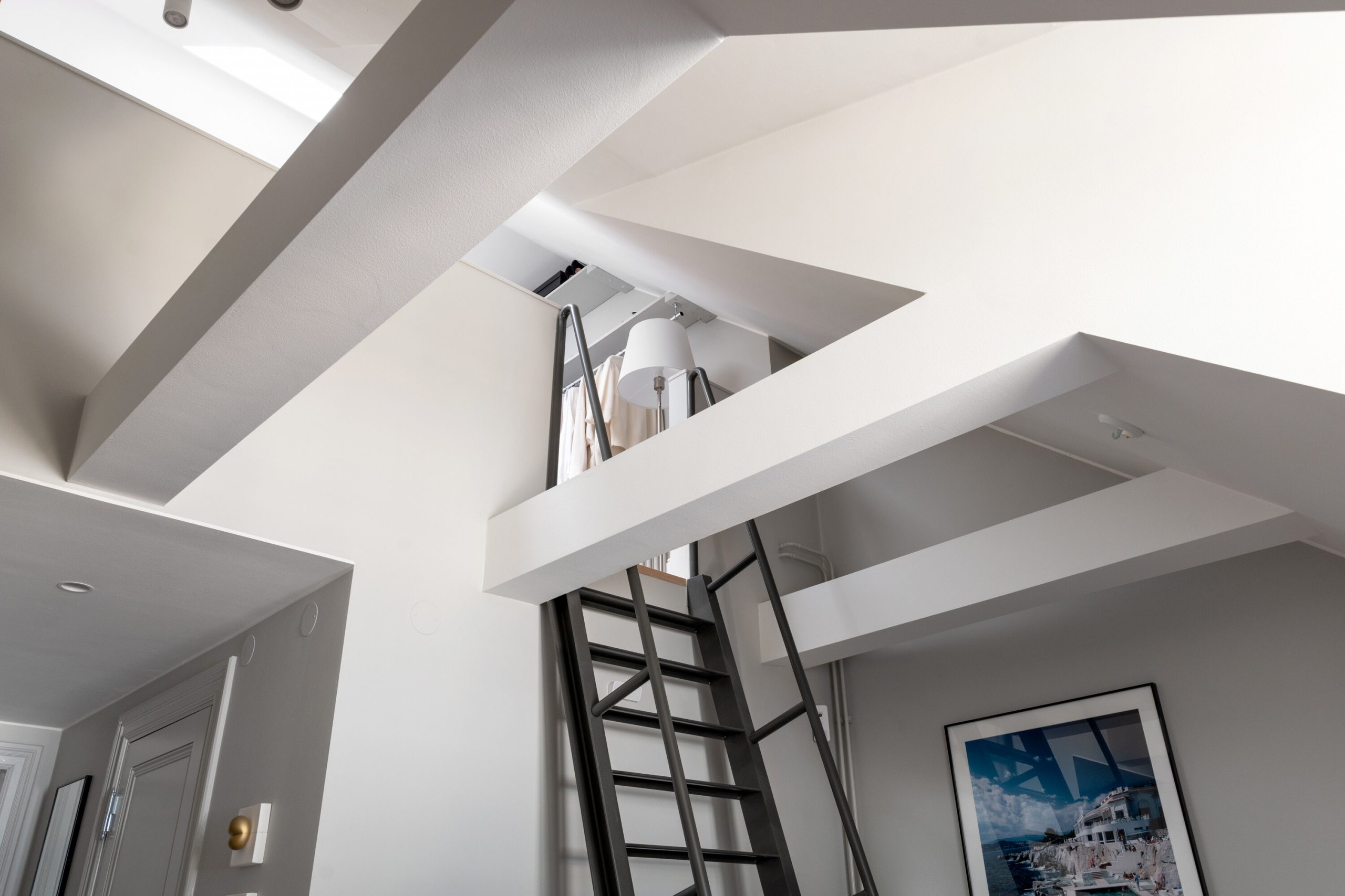 escalier métal pour chambre dans les combles