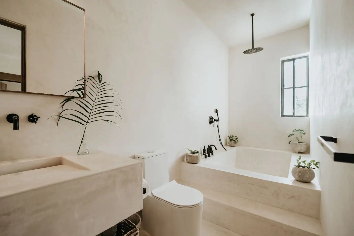 salle de bain travertin