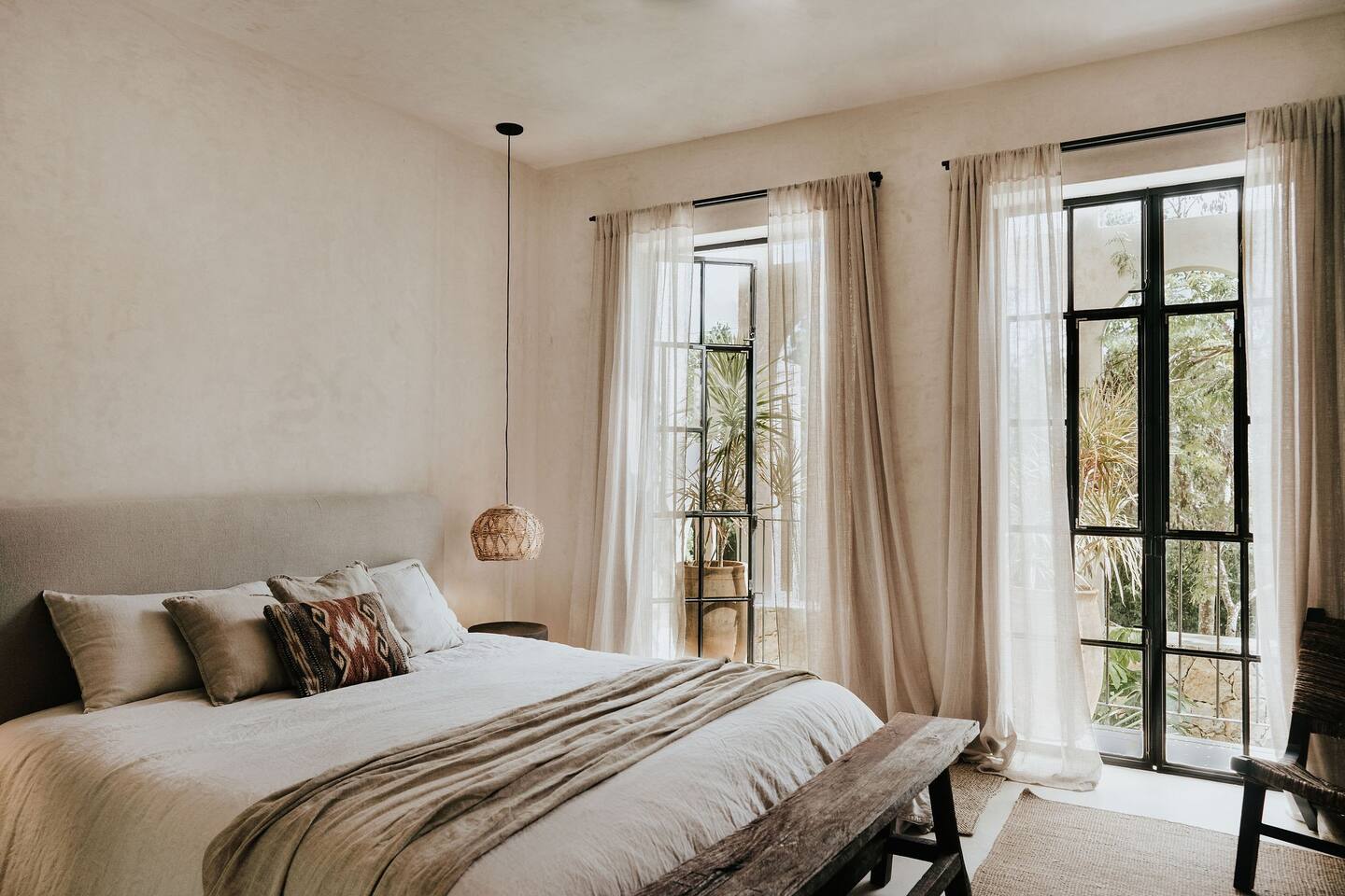 chambre décoration beige