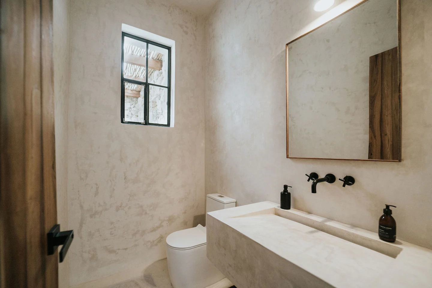 salle de bain microciment