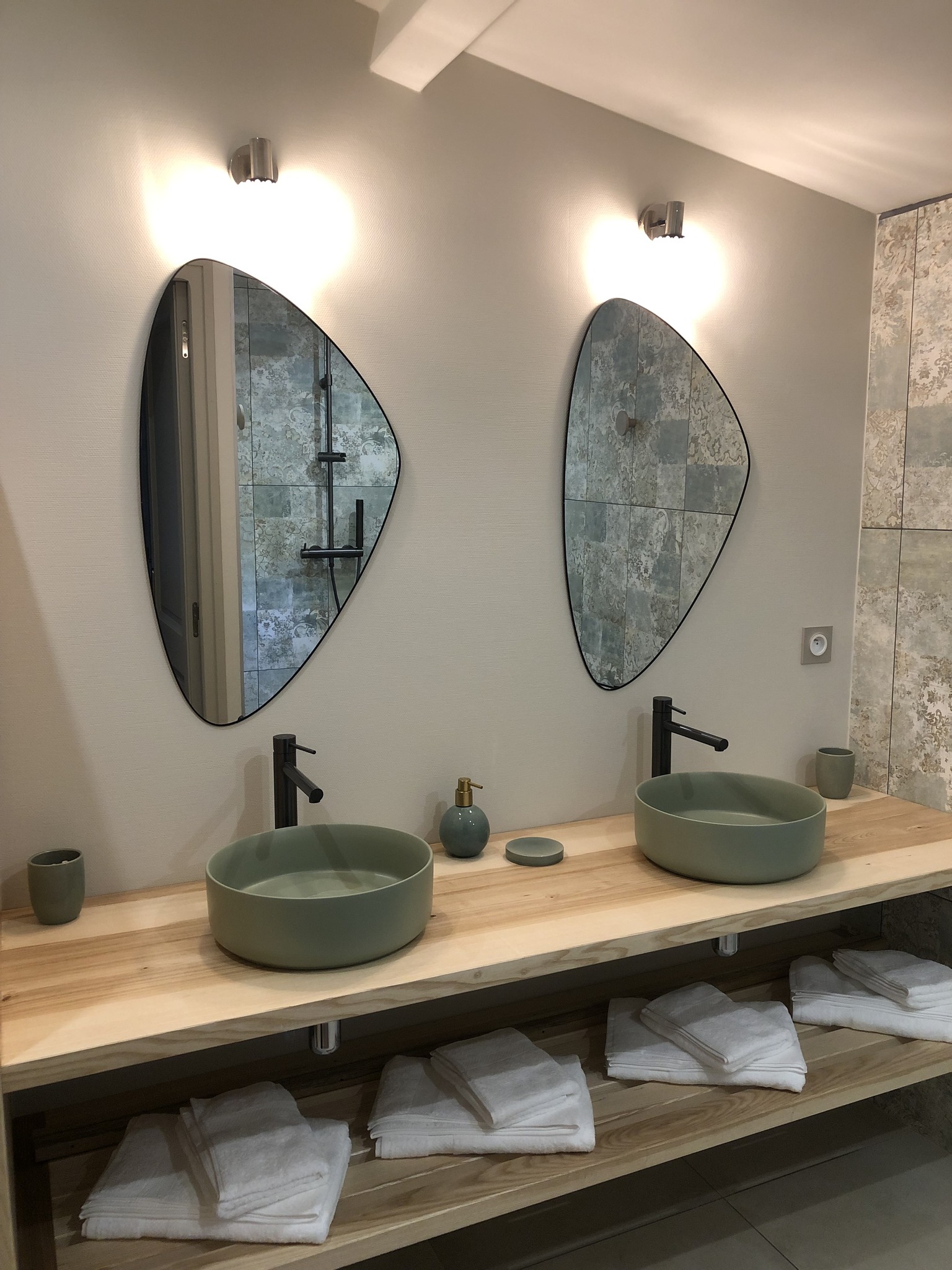 salle de bain doubles vasques vertes salle de bain doubles vasques vertes