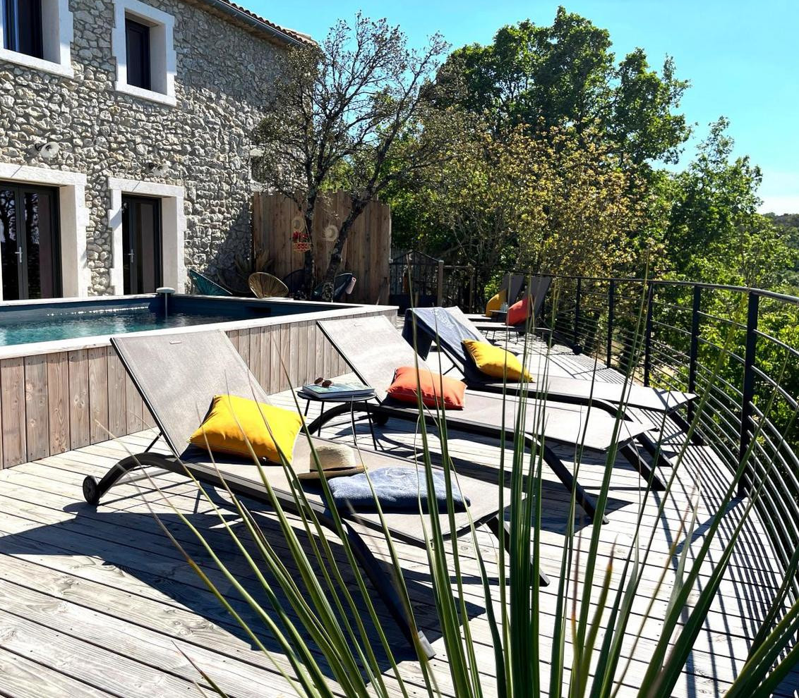 maison en pierres Gard La Valcroze avec piscine maison en pierres Gard La Valcroze avec piscine