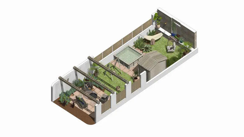 plan jardin de ville étroit et long par Leroy Merlin plan jardin de ville étroit et long par Leroy Merlin