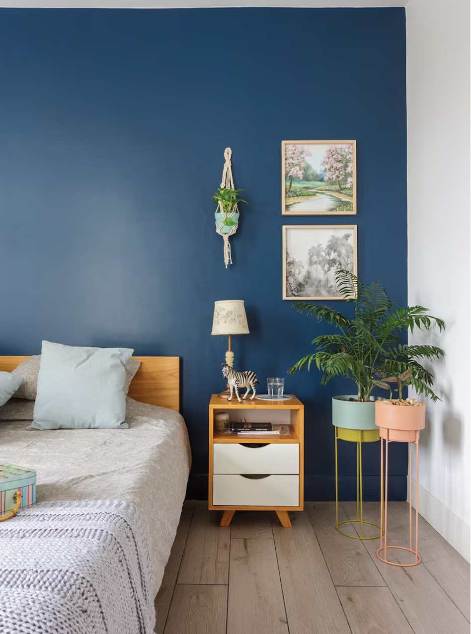 chambre mur bleu décoration contemporaine chambre mur bleu décoration contemporaine