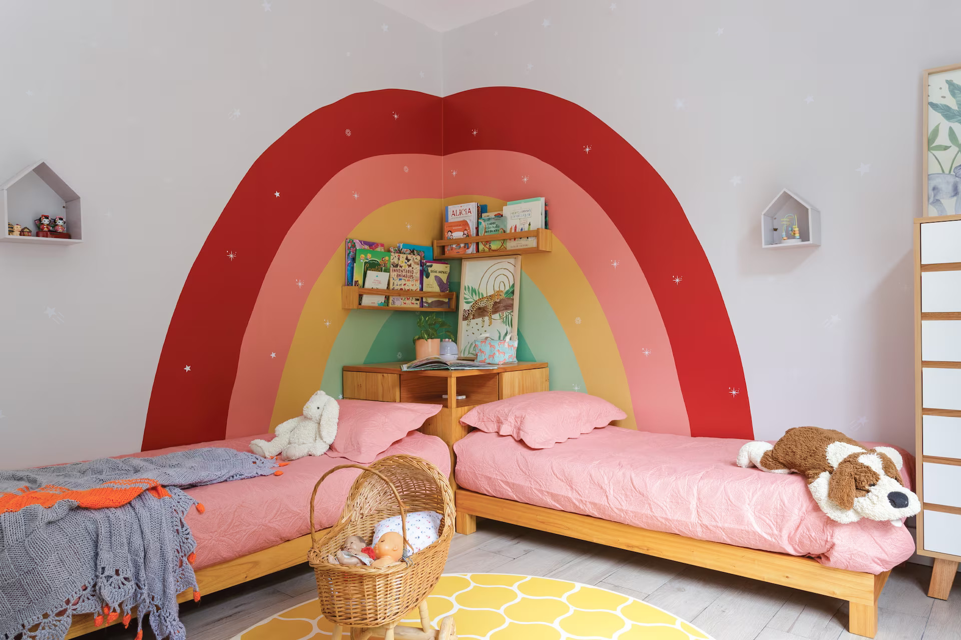 chambre enfant mur arc-en-ciel chambre enfant mur arc-en-ciel