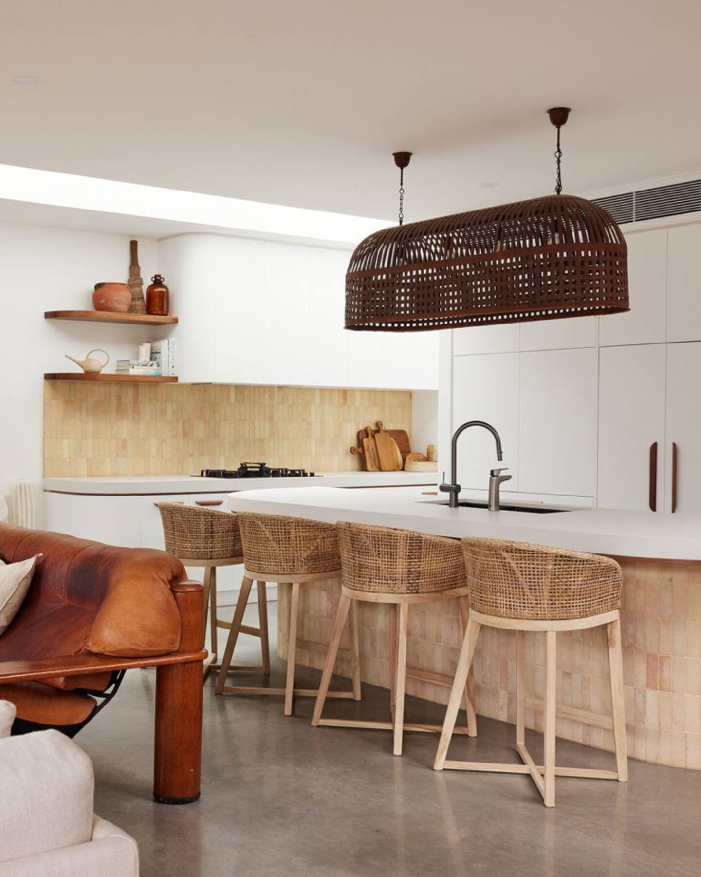 cuisine ouverte décoration contemporaine et naturelle cuisine ouverte décoration contemporaine et naturelle