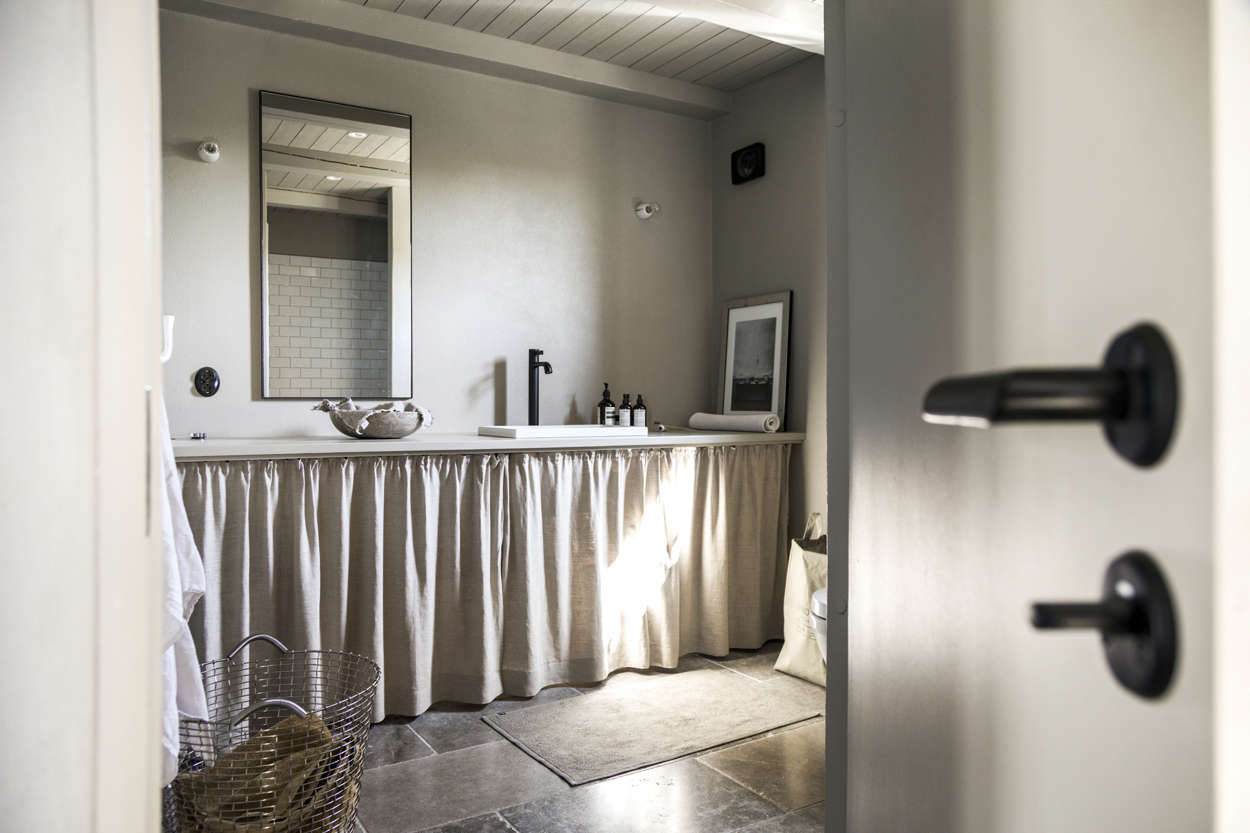 salle de bain rustique chic