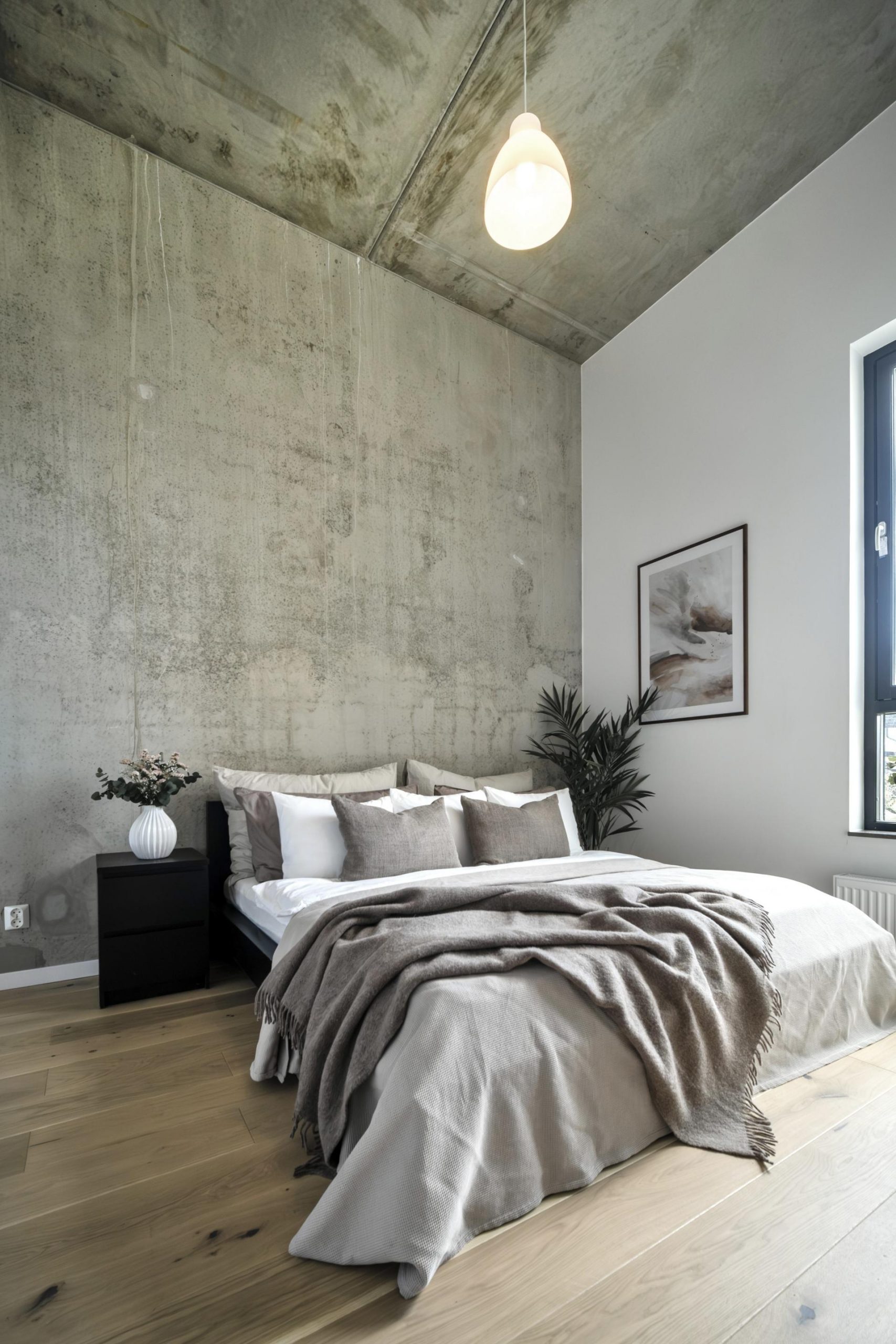 chambre murs béton mini loft 55m2 chambre murs béton mini loft 55m2