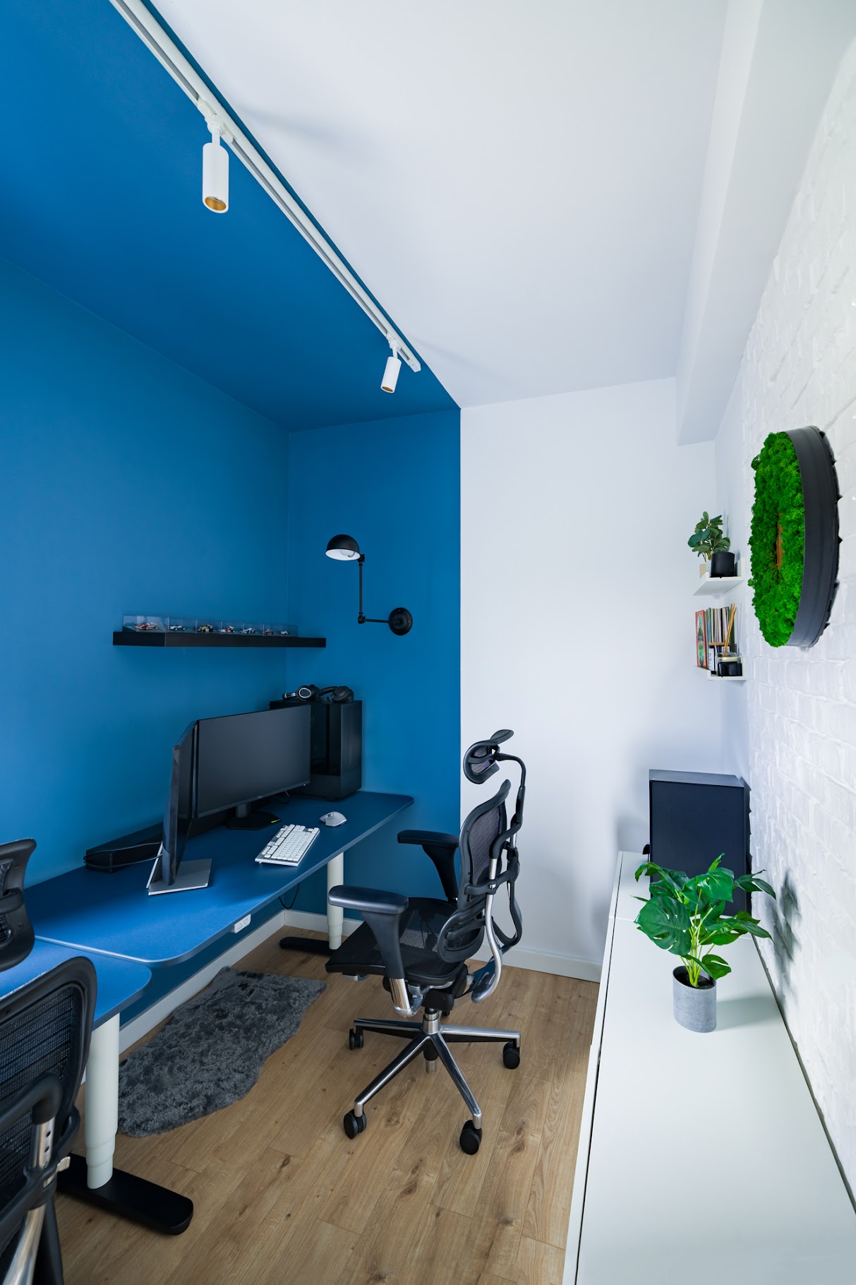 bureau mur bleu décoration design bureau mur bleu décoration design