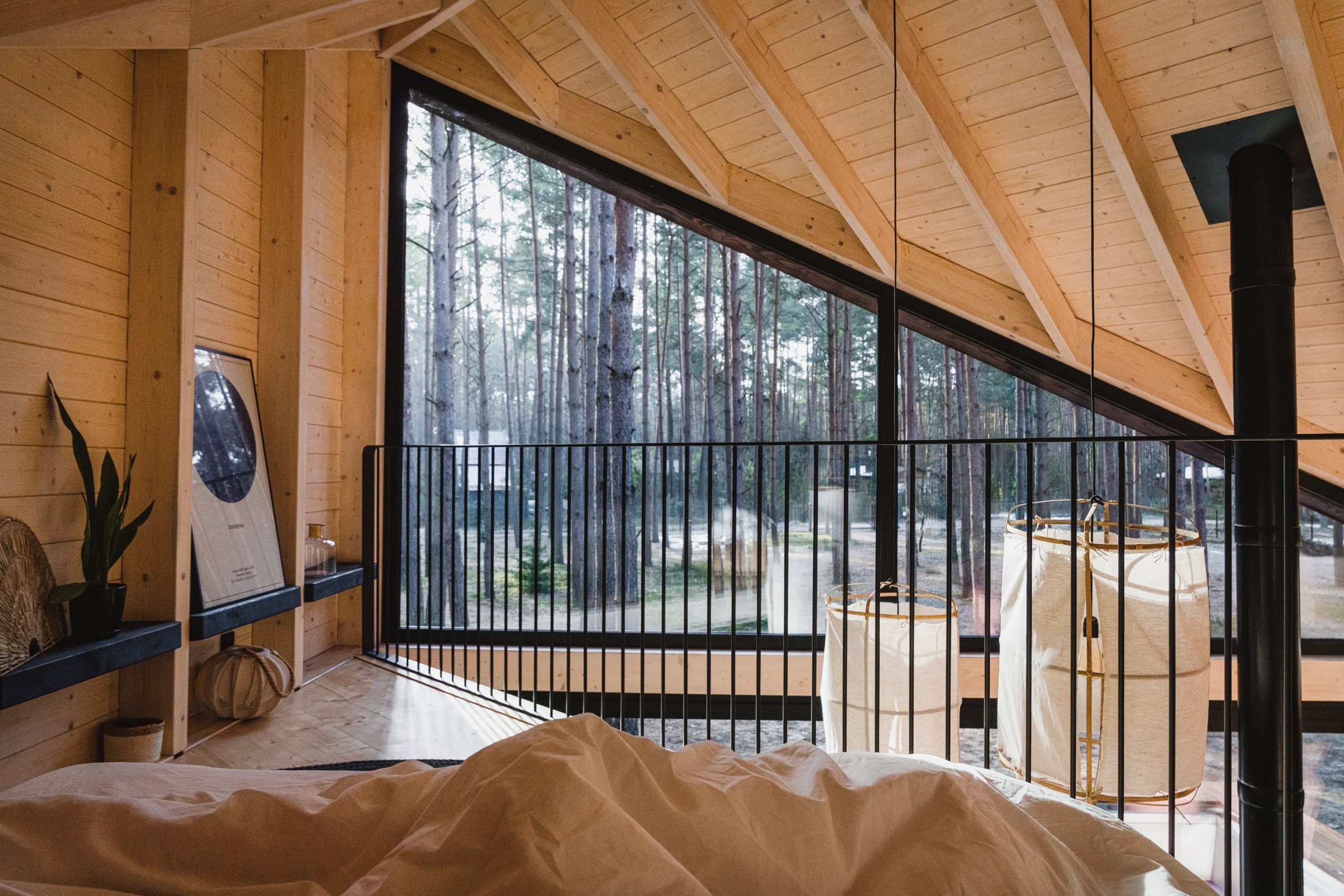 chambre sur mezzanine mini maison en bois 40m2 chambre sur mezzanine mini maison en bois 40m2