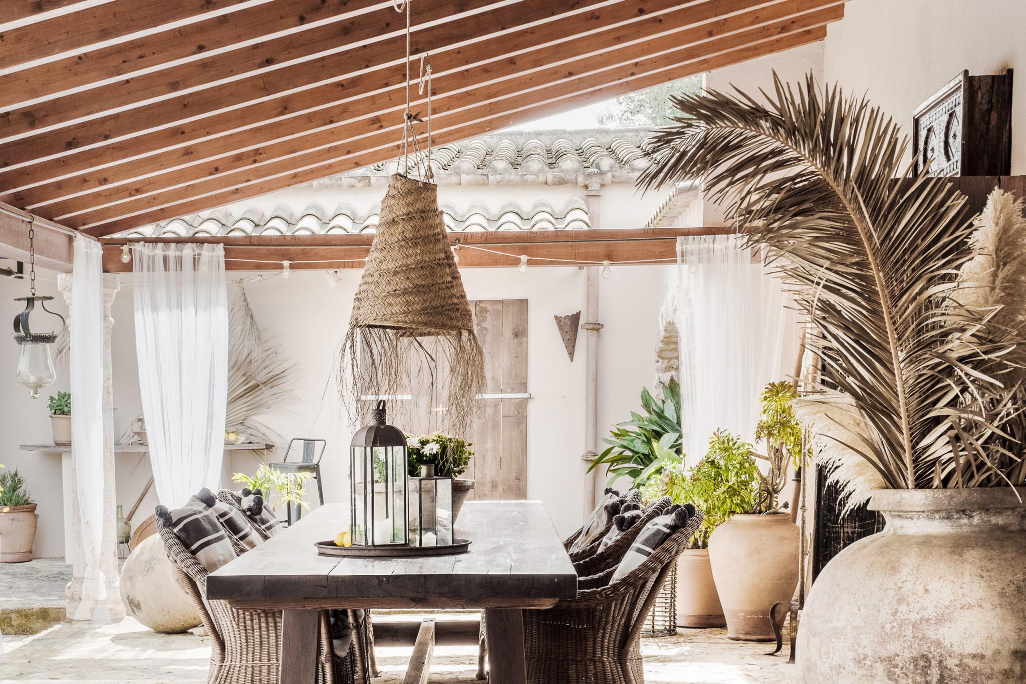 terrasse maison en pierres