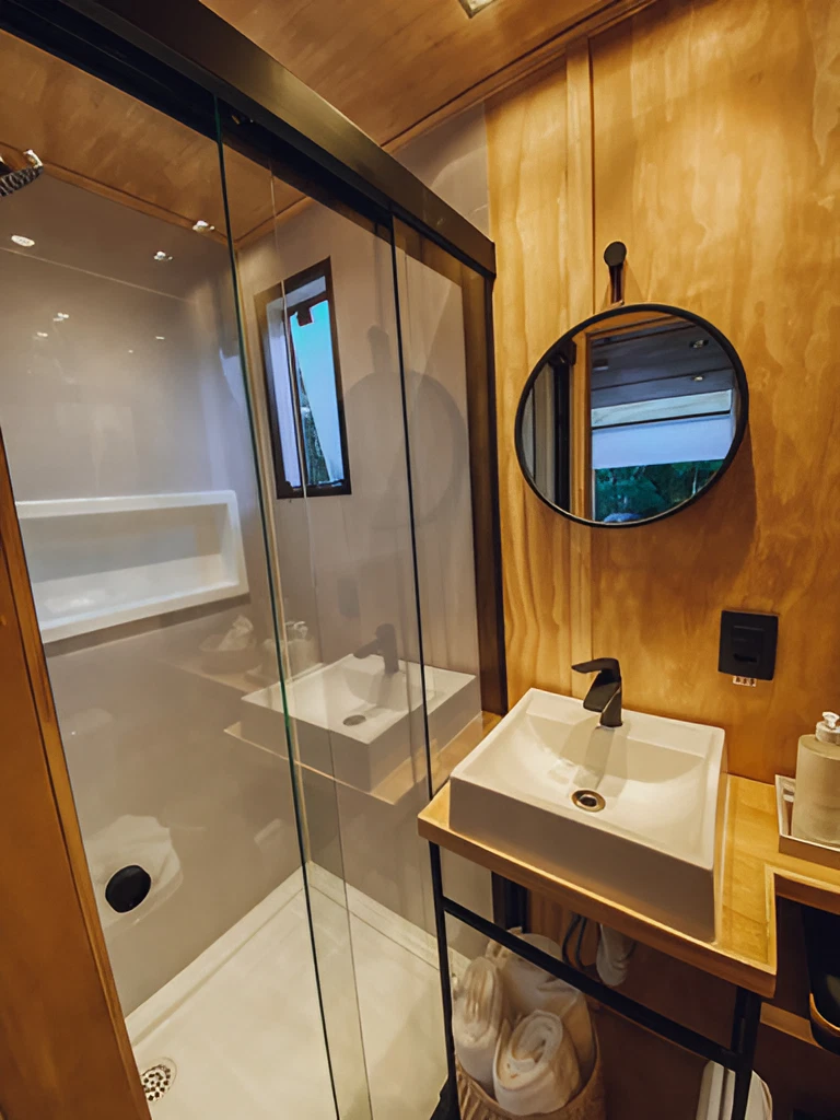 salle de bain bois
