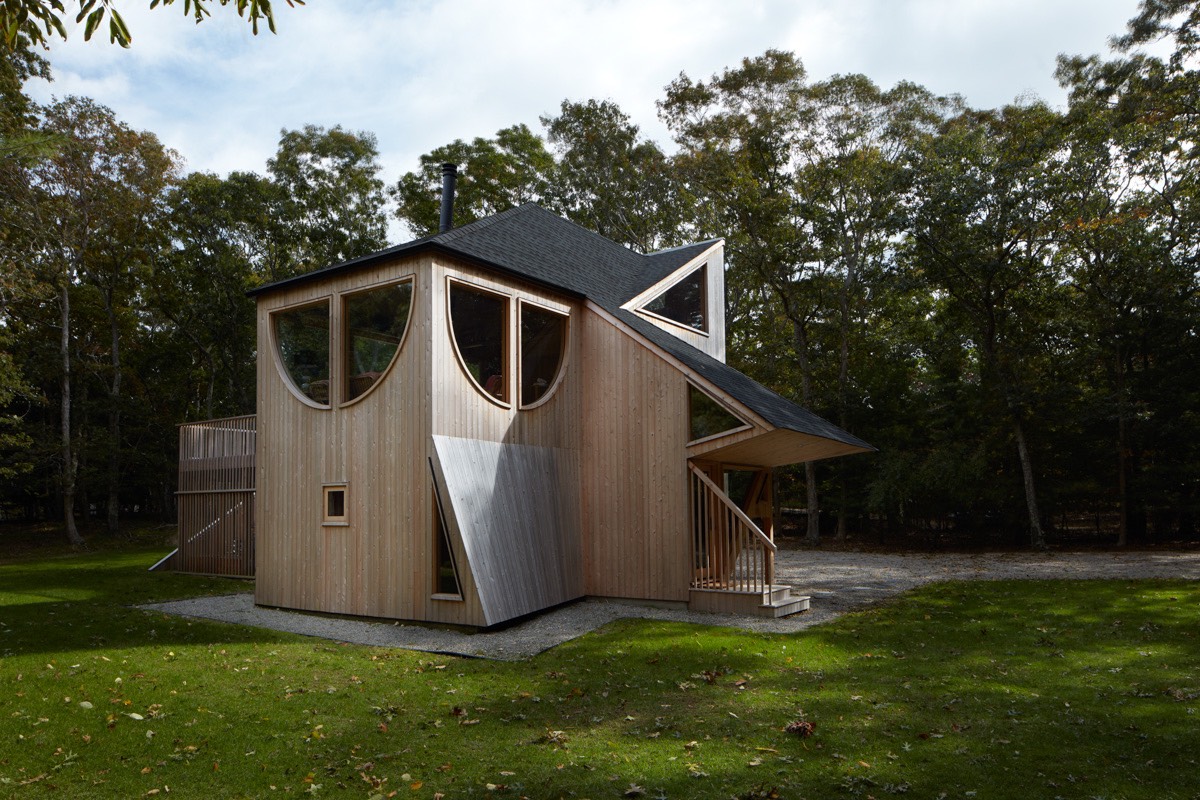 maison en bois atypique