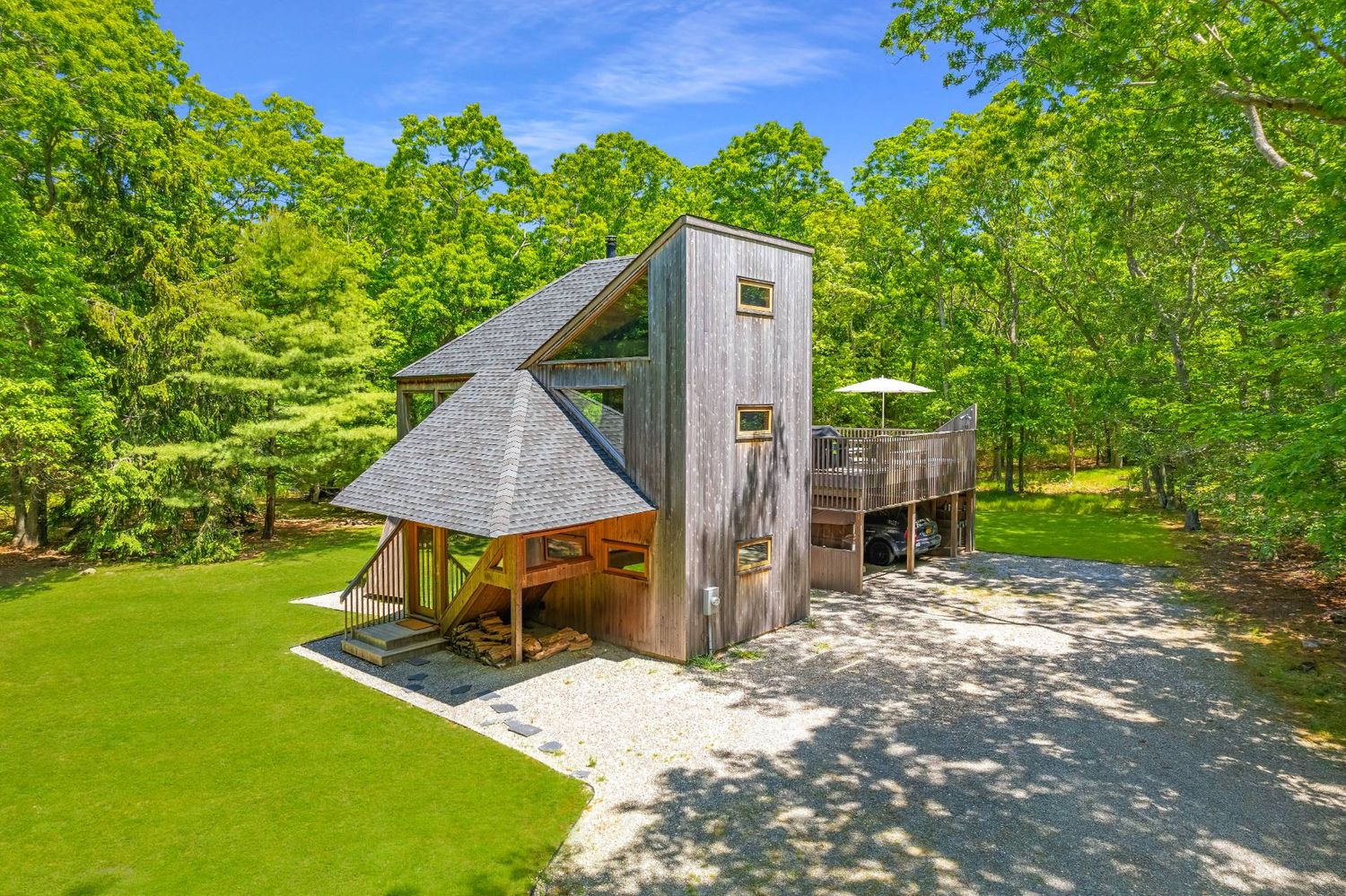 maison en bois atypique