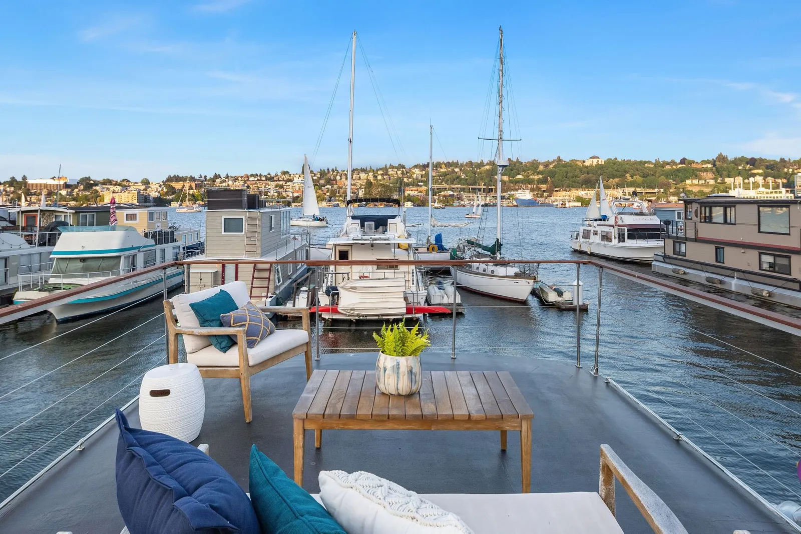 terrasse houseboat