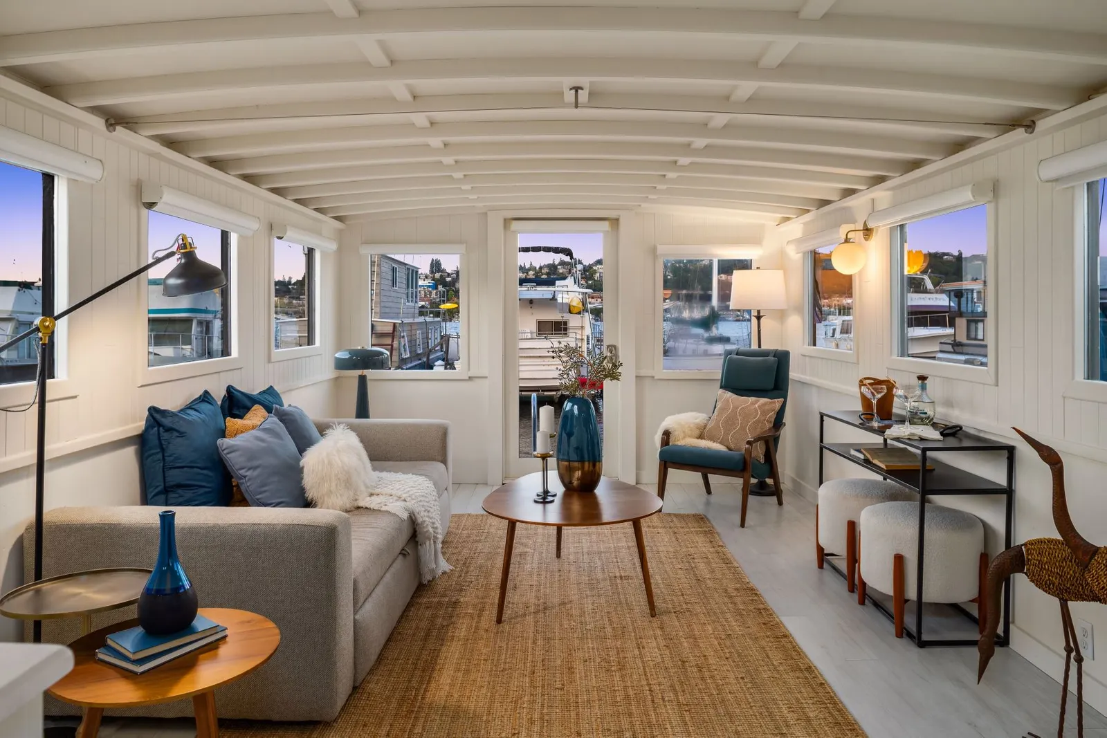 salon houseboat petite maison 46m2