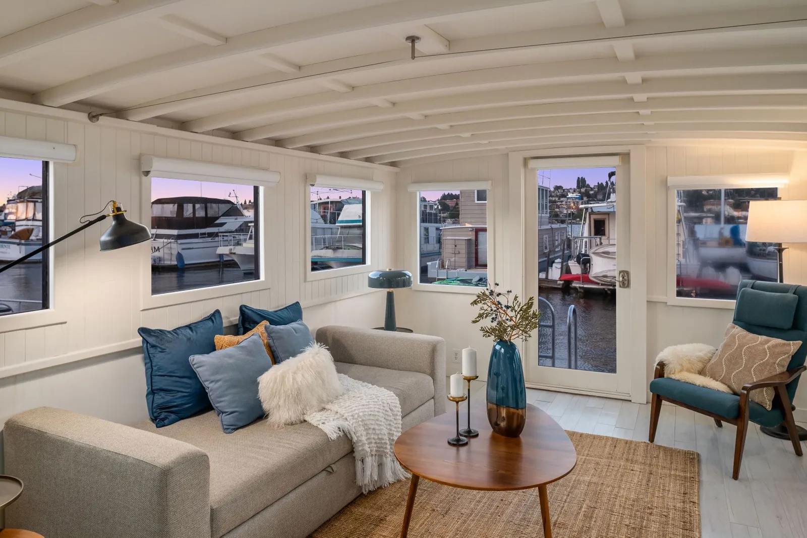 salon houseboat petite maison 46m2