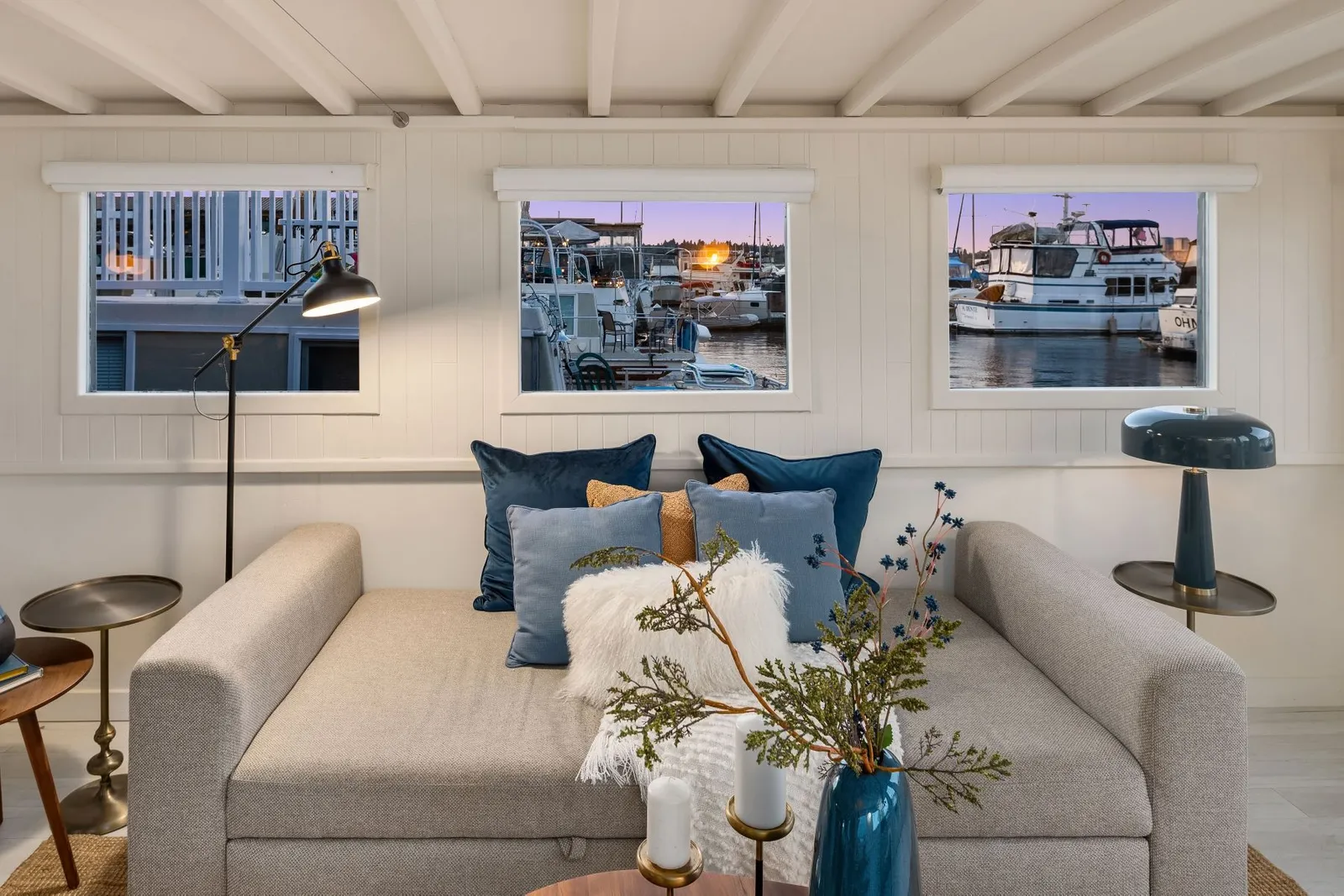 salon houseboat petite maison 46m2