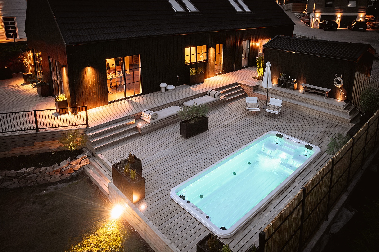 terrasse bois avec piscine maison contemporaine terrasse bois avec piscine maison contemporaine