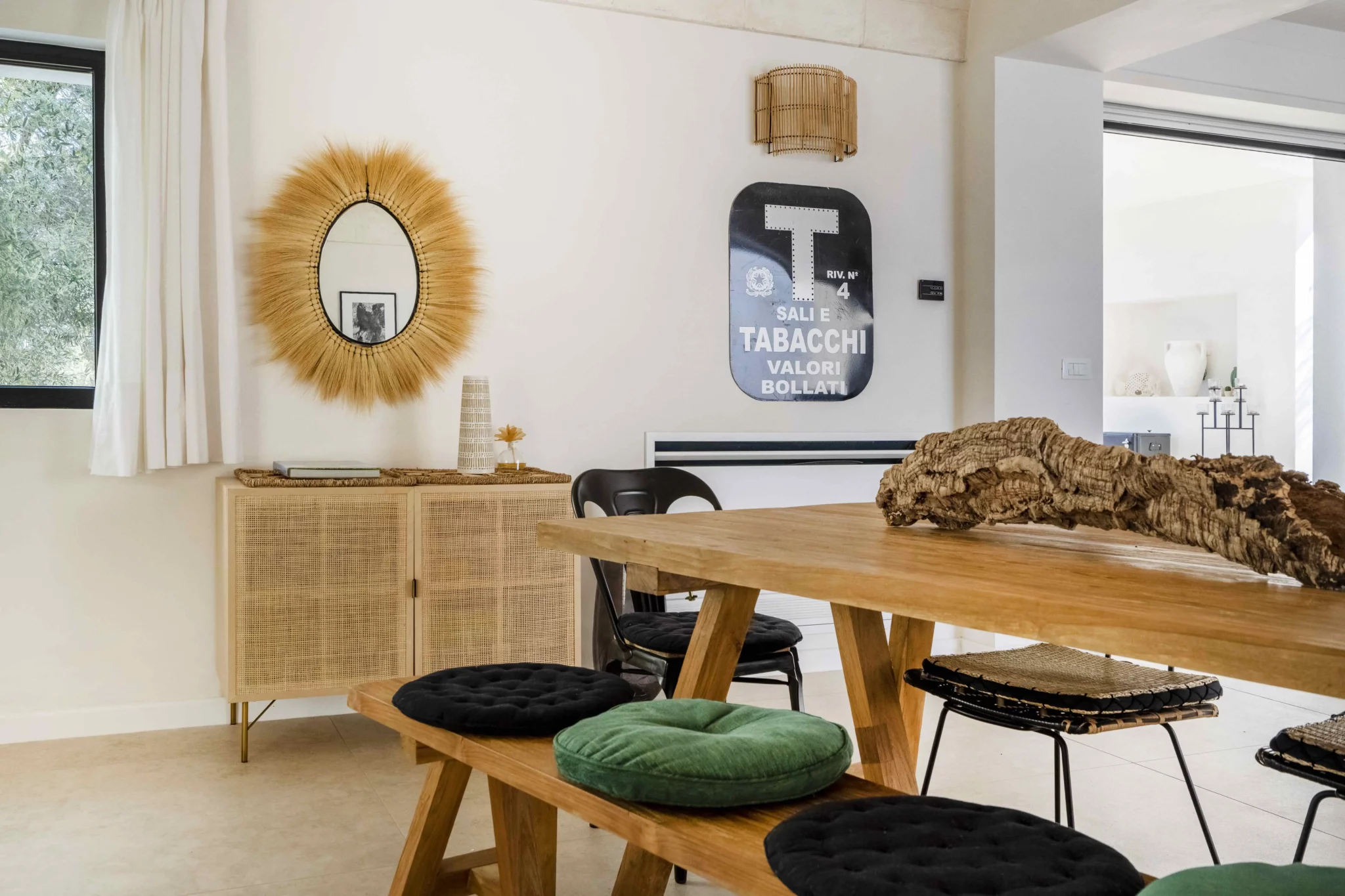salle à manger décoration naturelle