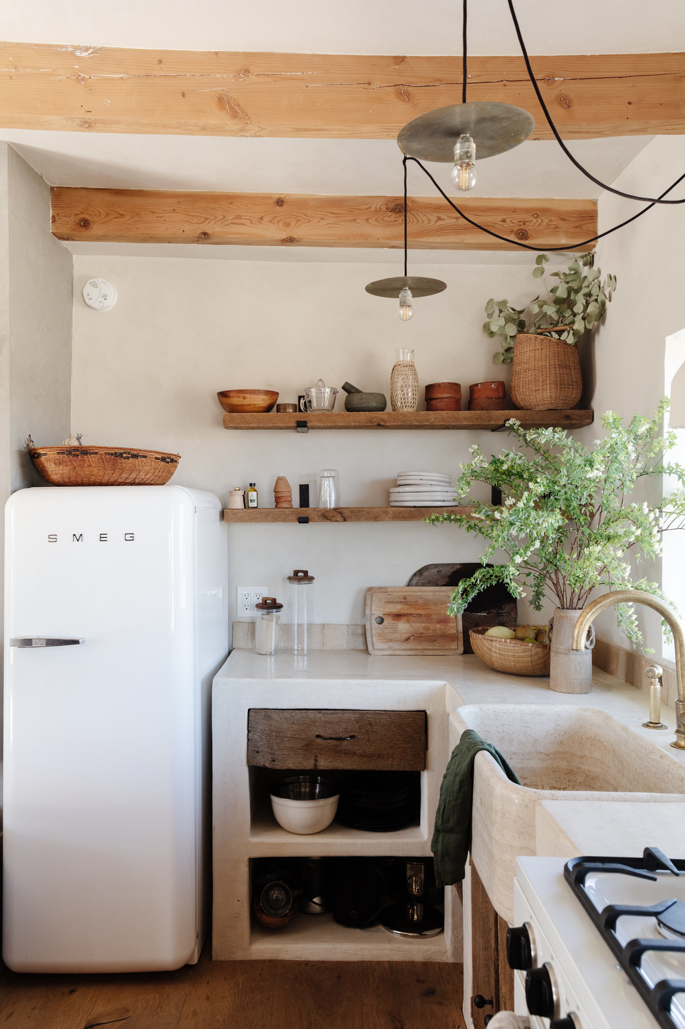 cuisine néo rustique décoration naturelle maison Joshua Tree