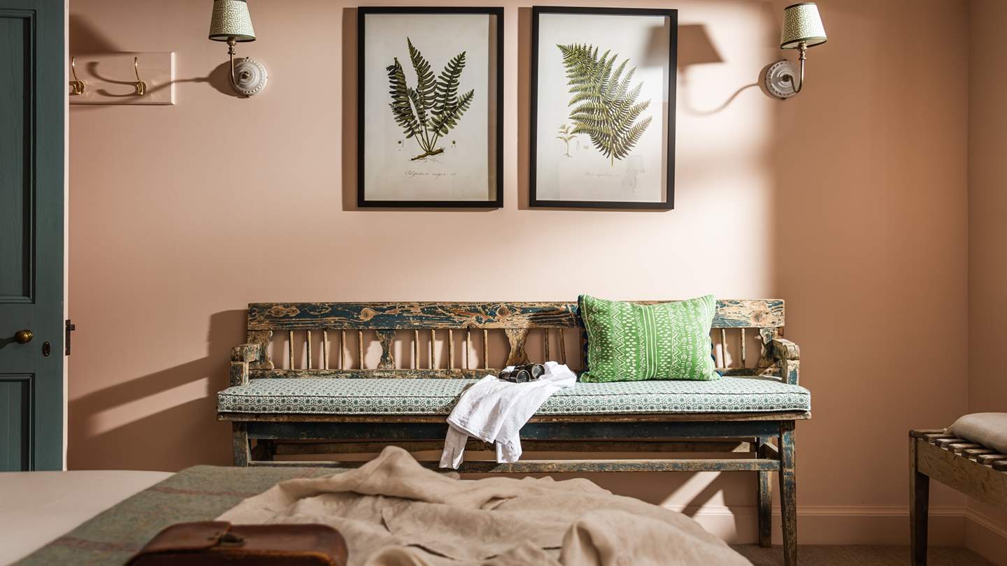 chambre décoration colorée cottage île de Mull chambre décoration colorée cottage île de Mull