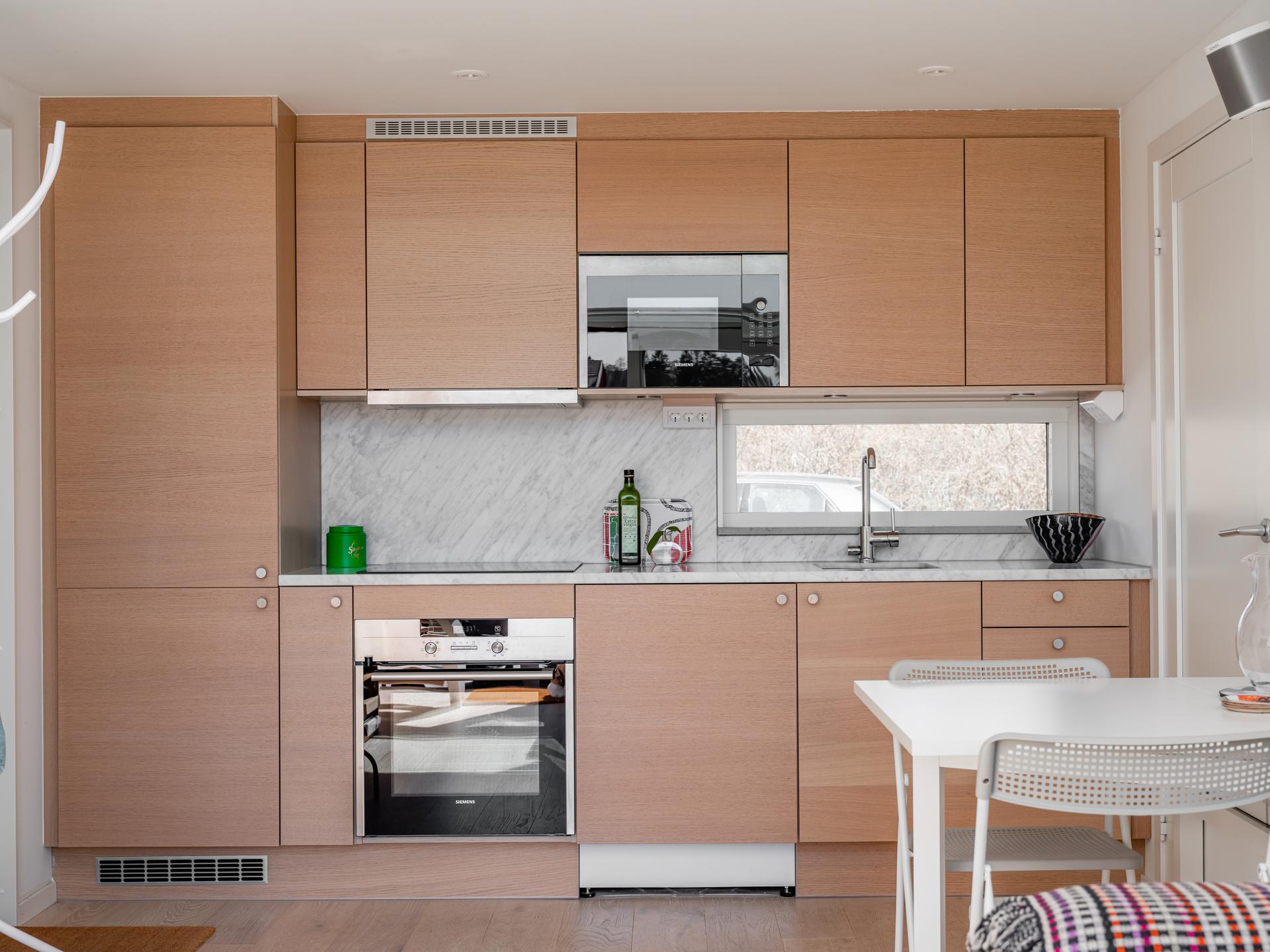 cuisine design bois clair et marbre cuisine design bois clair et marbre