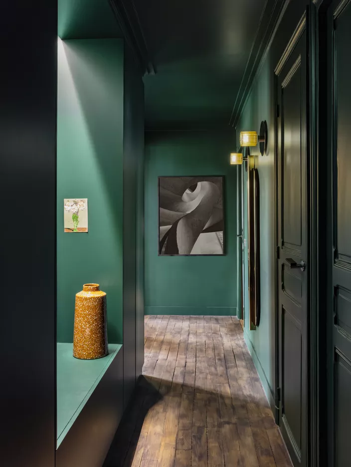 entrée mur vert décoration design entrée mur vert décoration design