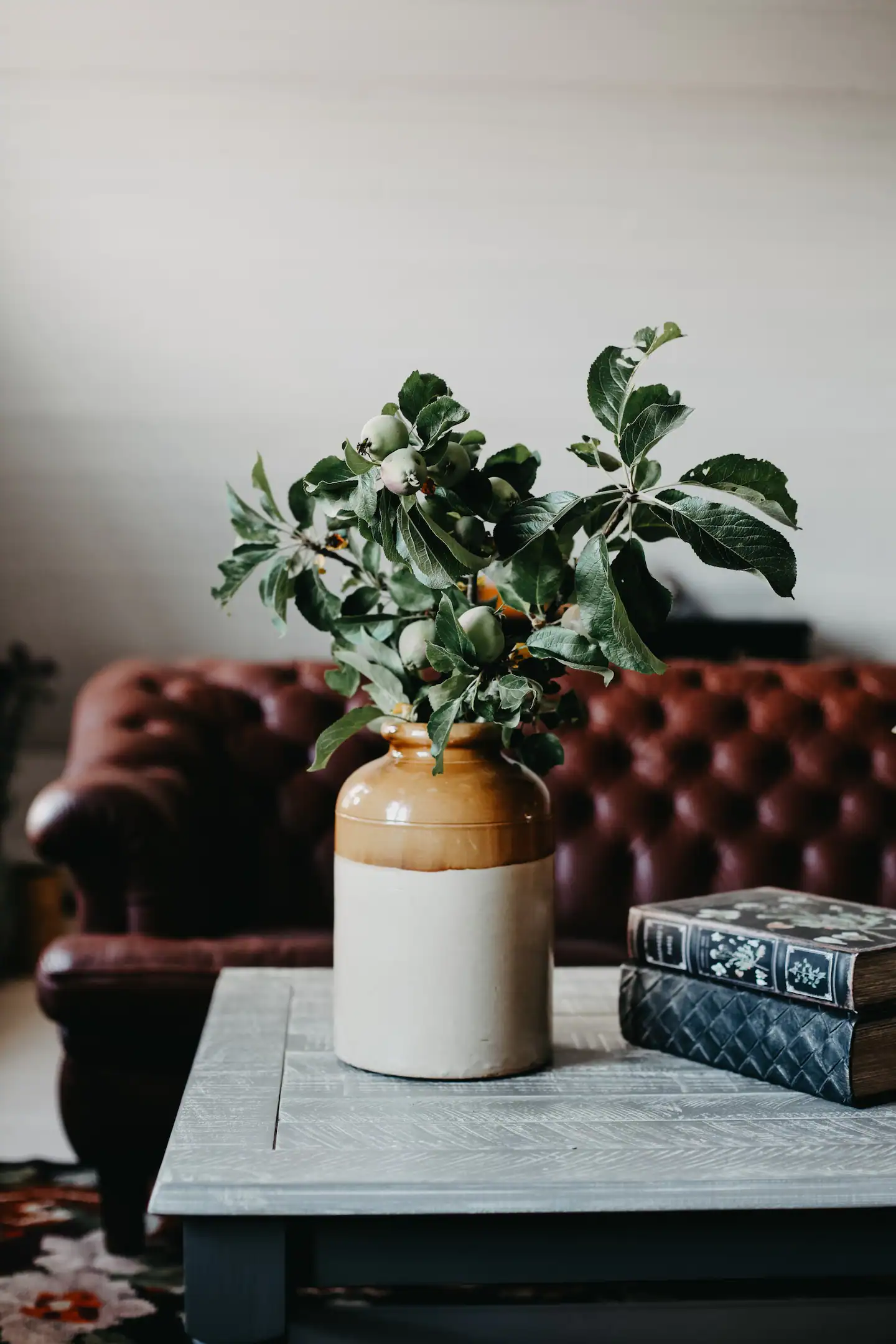 vase sur table basse