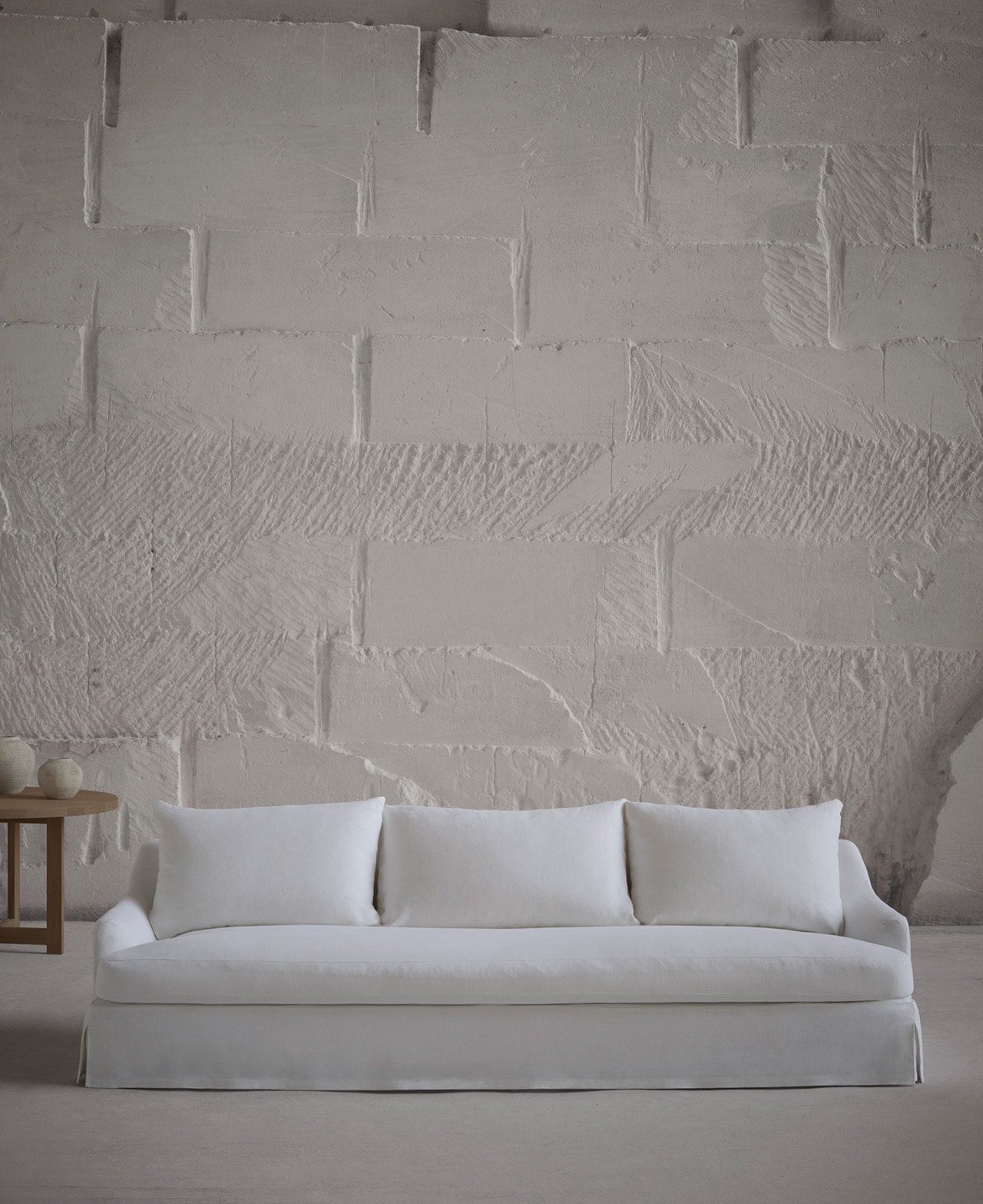 canapé blanc Zara Home collaboration Vincent Van Duysen canapé blanc Zara Home collaboration Vincent Van Duysen
