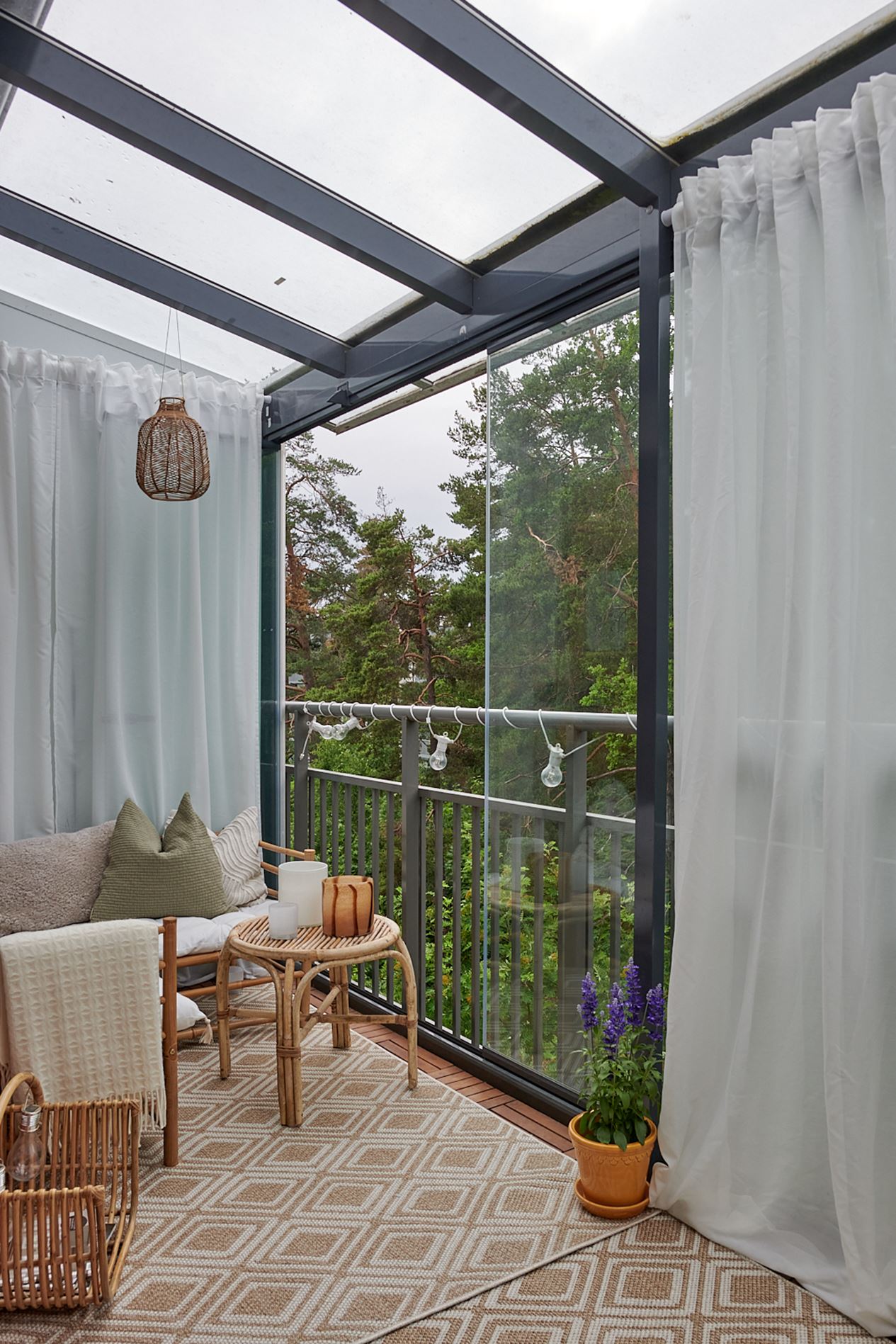 balcon terrasse vitré