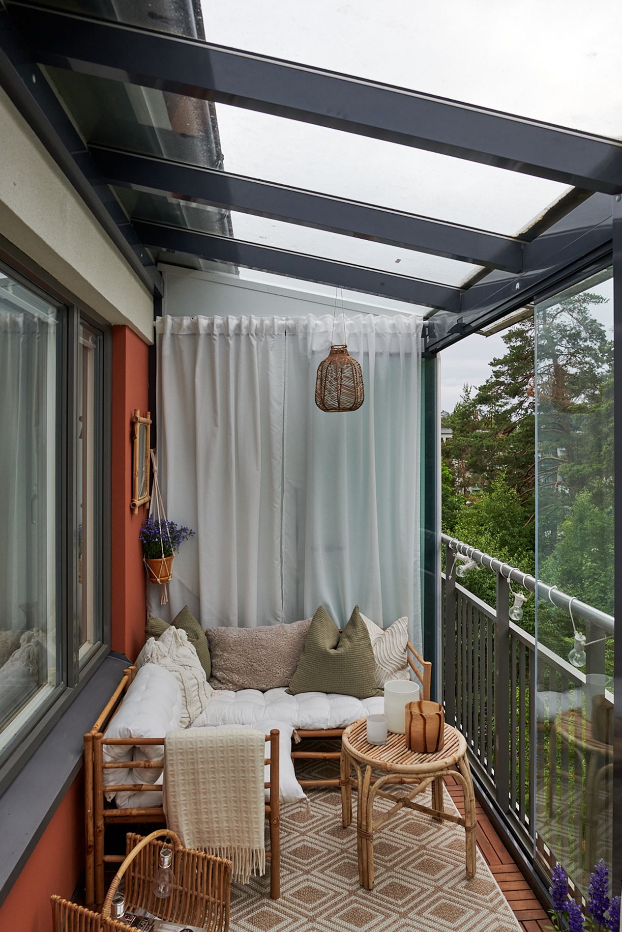 balcon terrasse vitré