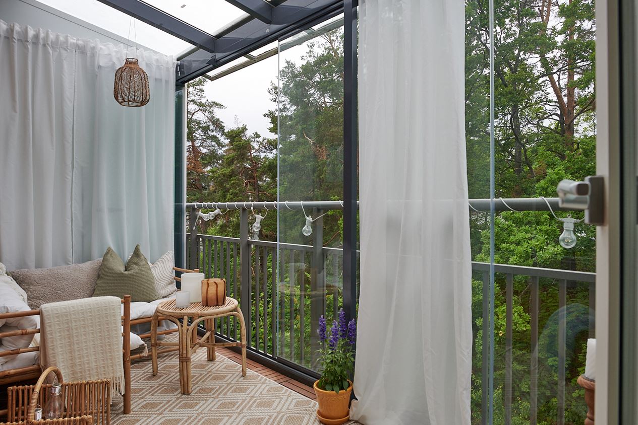 balcon terrasse vitré